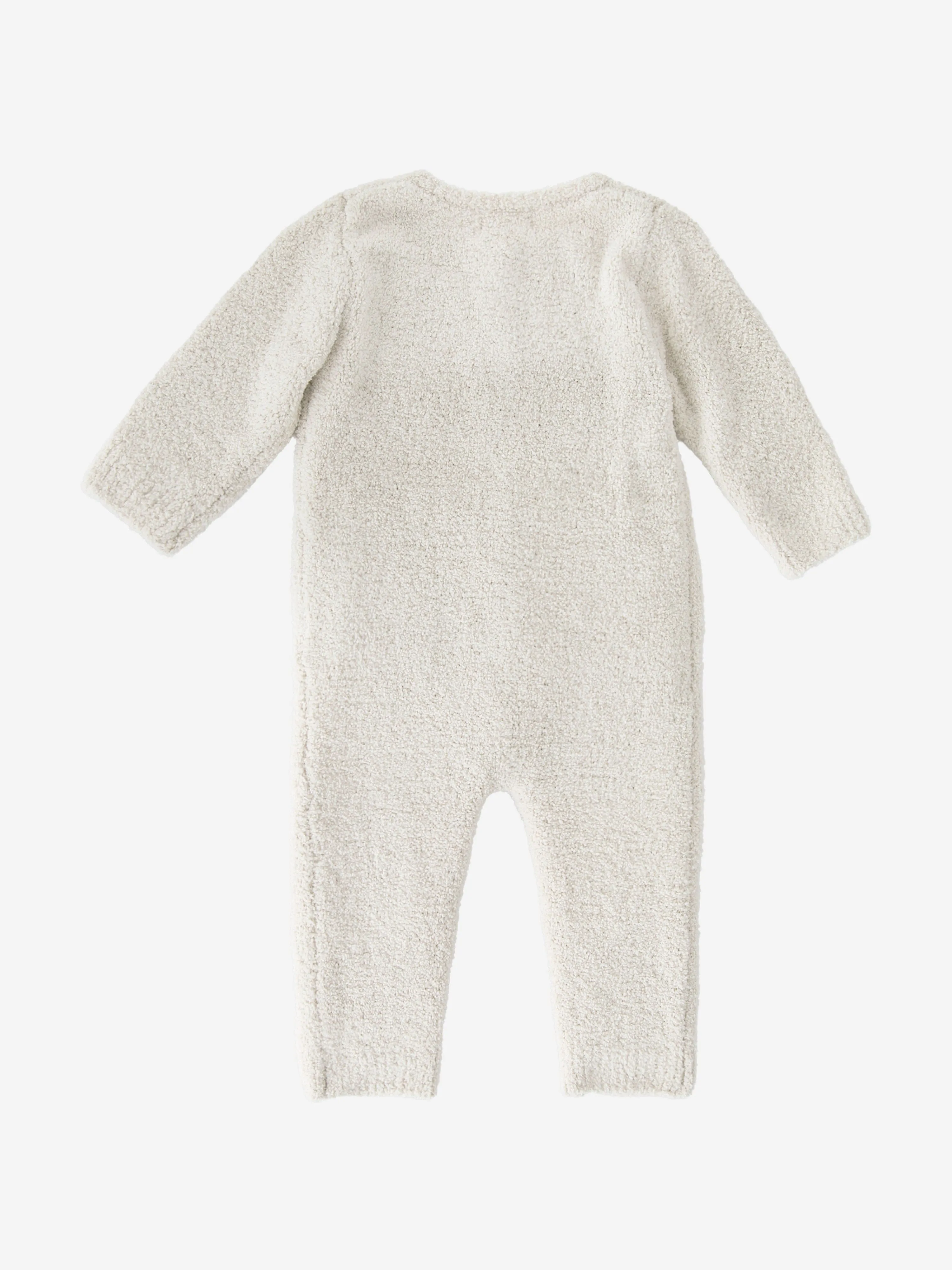 7AM Enfant Baby Fuzzy Langarm-Strampler in Elfenbein