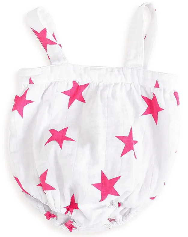 Aden   Anais Strampler - Schockierendes Pink Stern (6-9 Monate)
