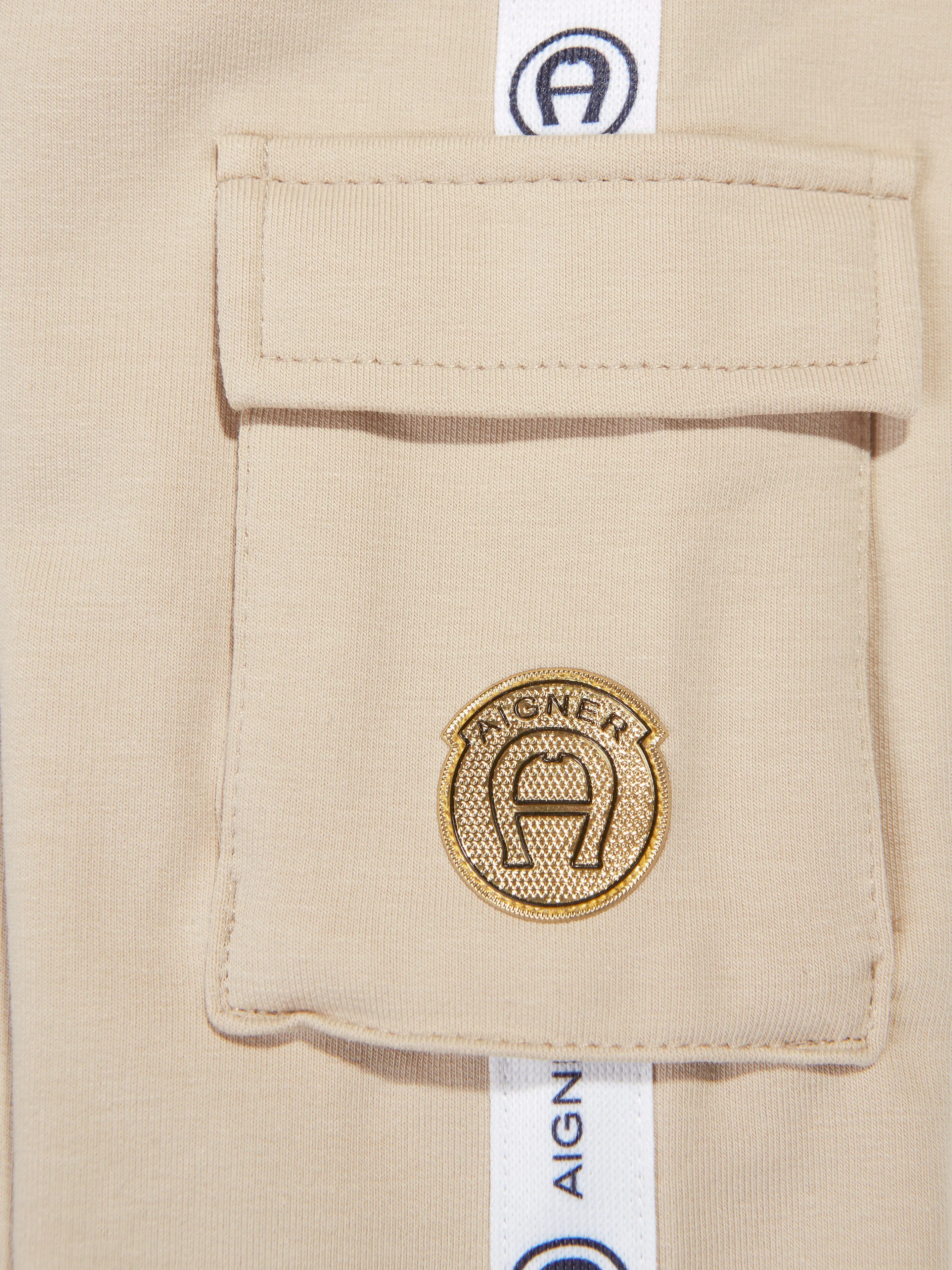 Aigner Baby Boys Cargo Jogger in Beige