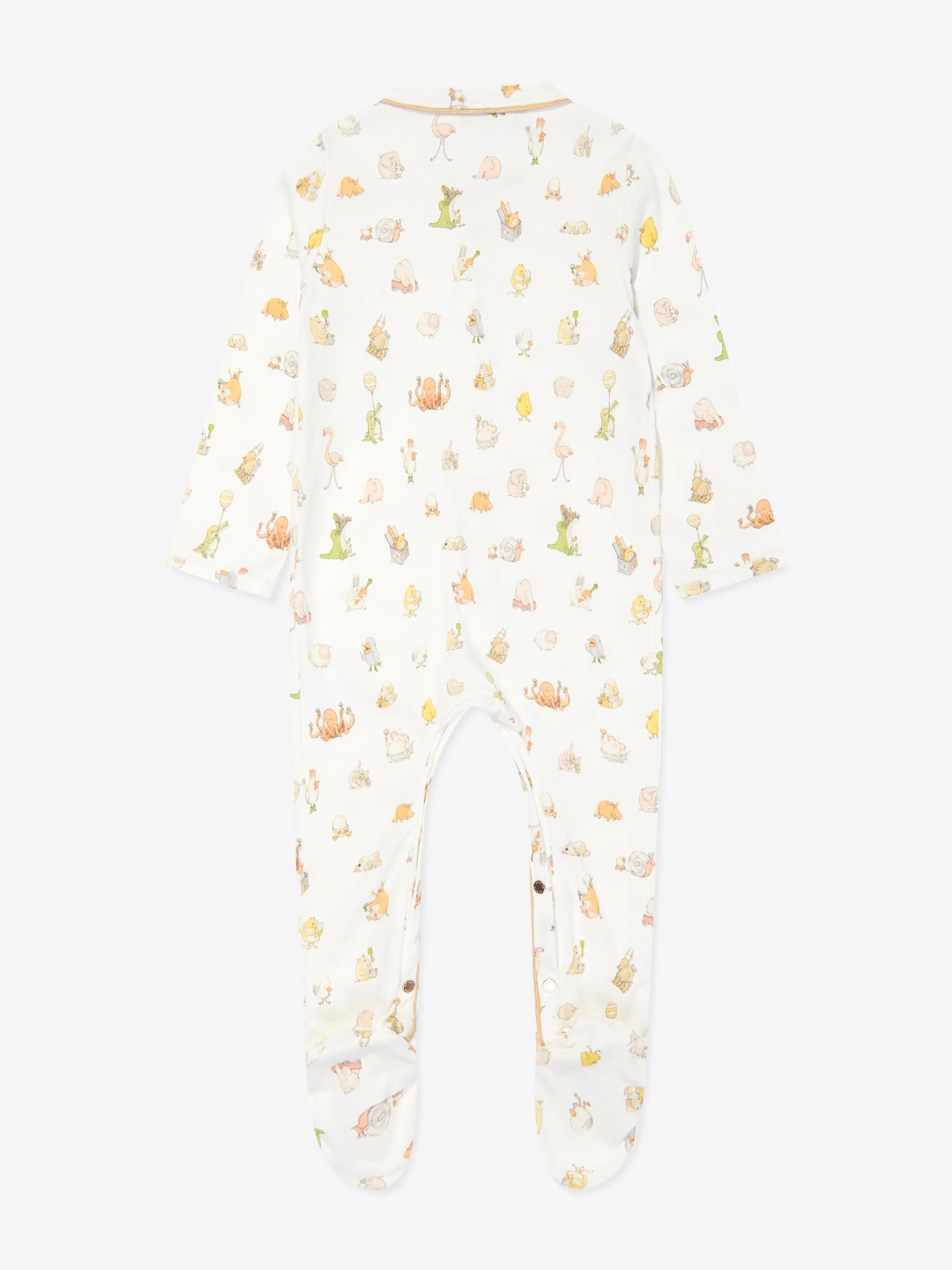 Atelier Choux Baby Choux Classic Playsuit in Weiß