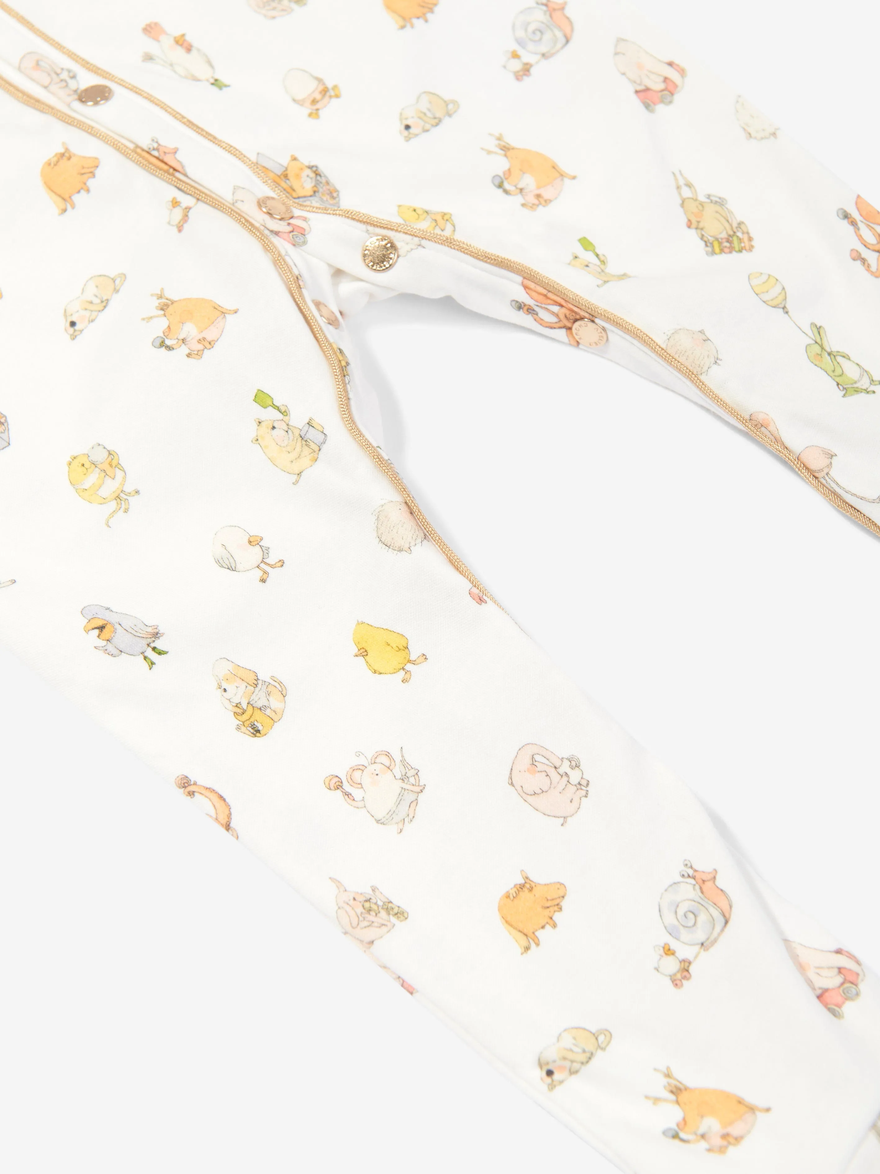 Atelier Choux Baby Choux Classic Playsuit in Weiß