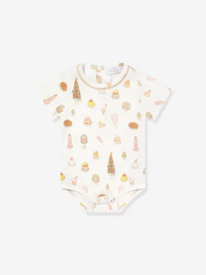 Atelier Choux Baby Classic Bodysuit in Weiß