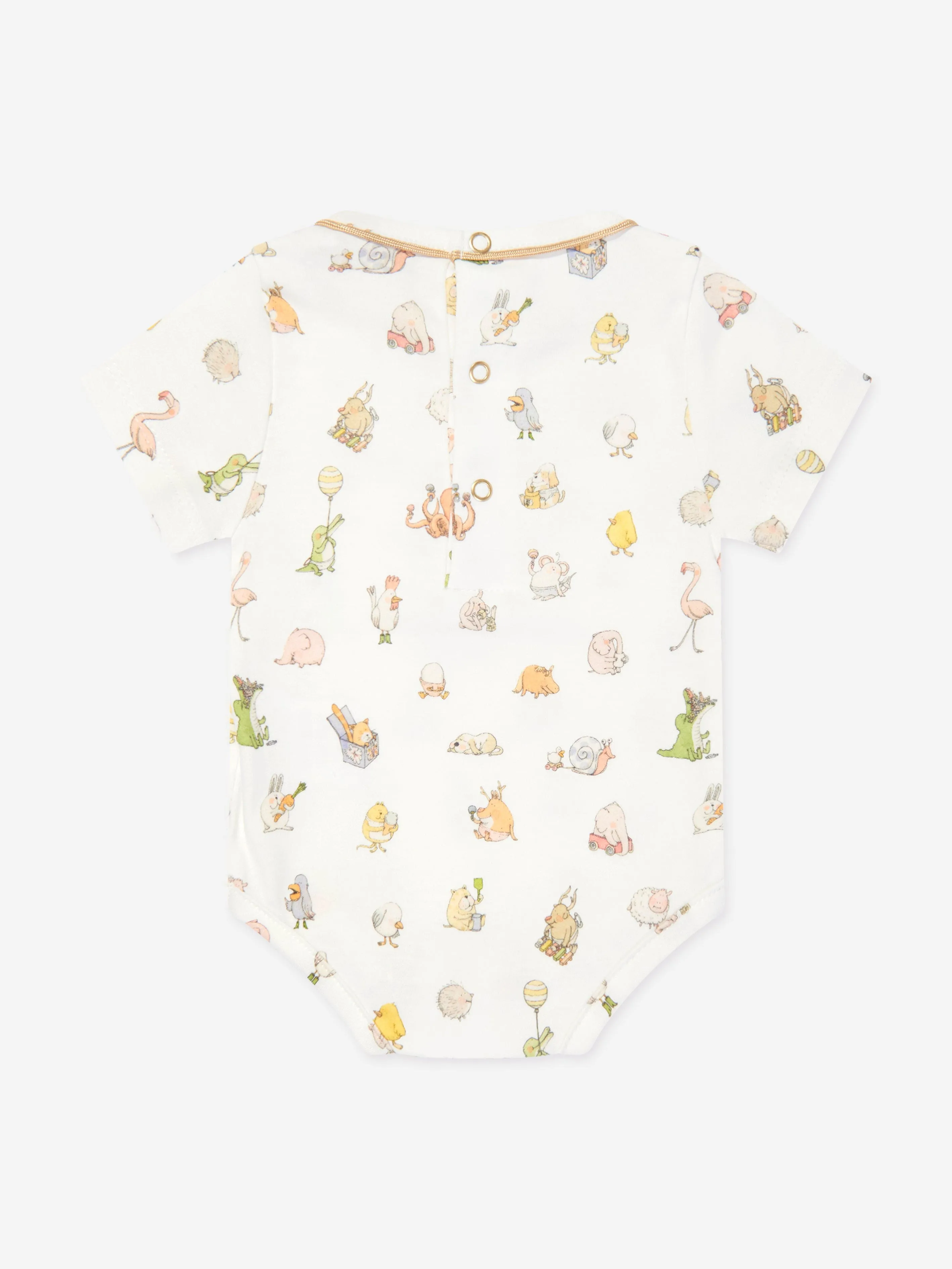 Atelier Choux Baby Classic Bodysuit in Weiß