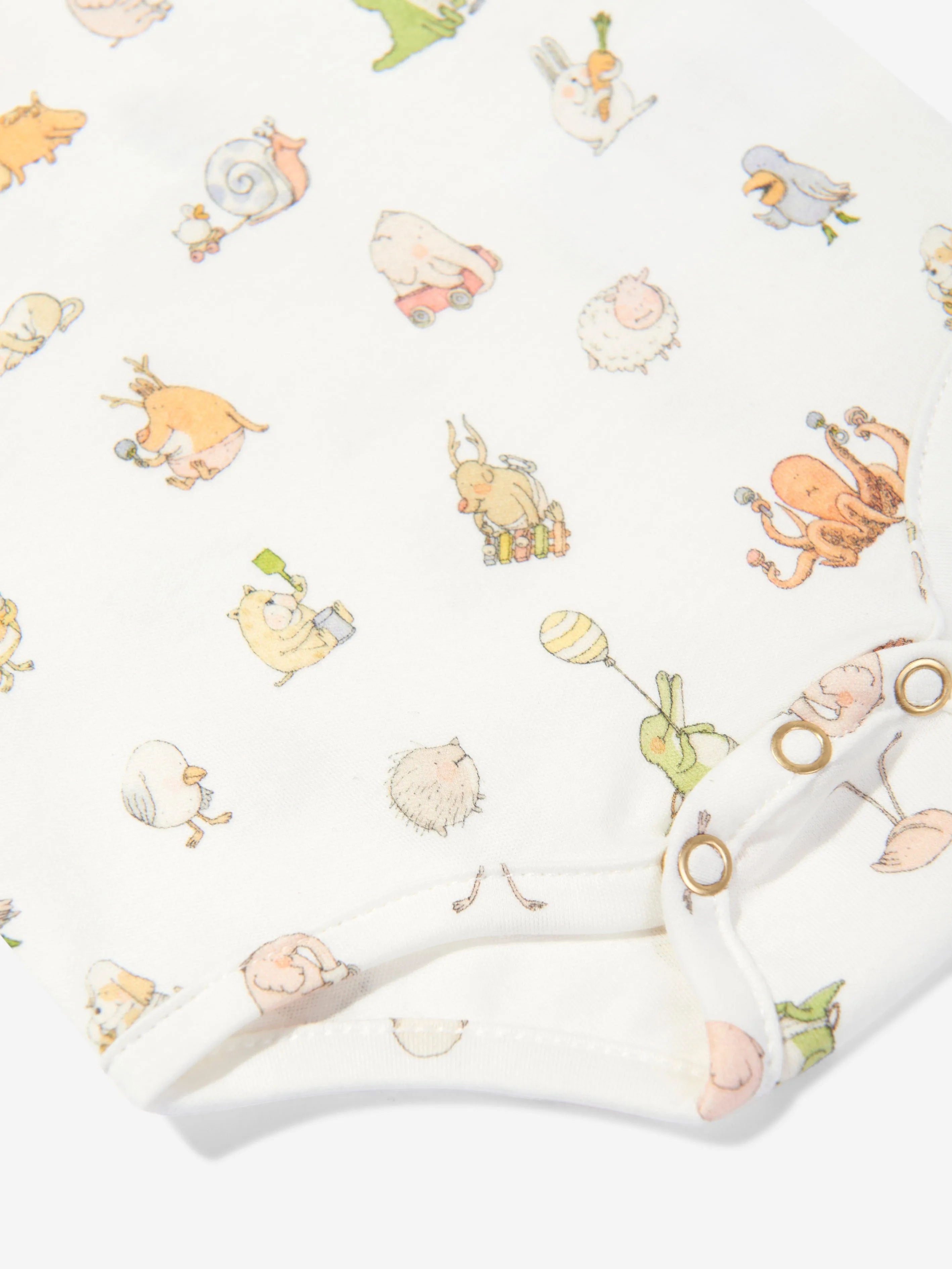 Atelier Choux Baby Classic Bodysuit in Weiß
