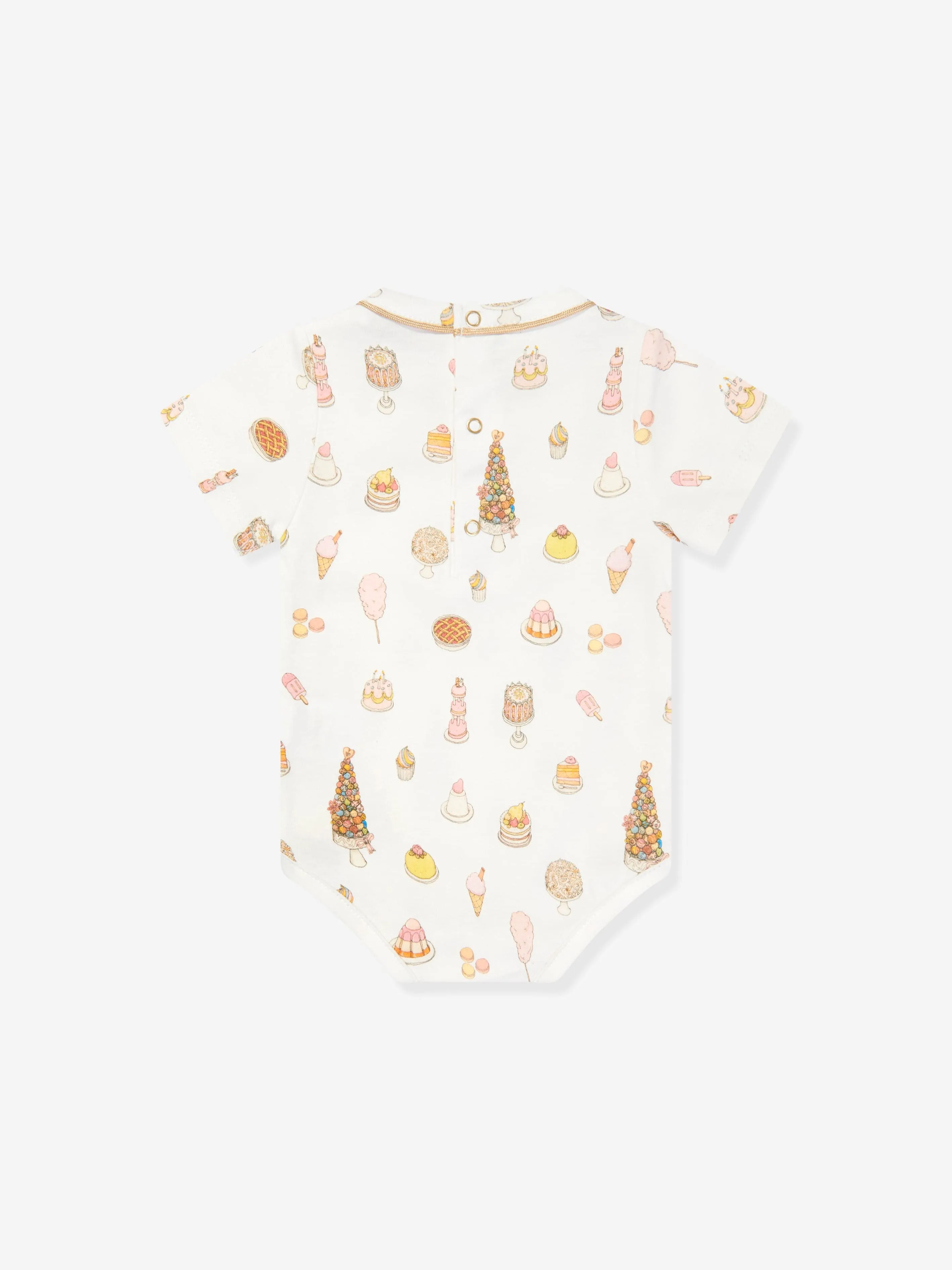 Atelier Choux Baby Classic Bodysuit in Weiß