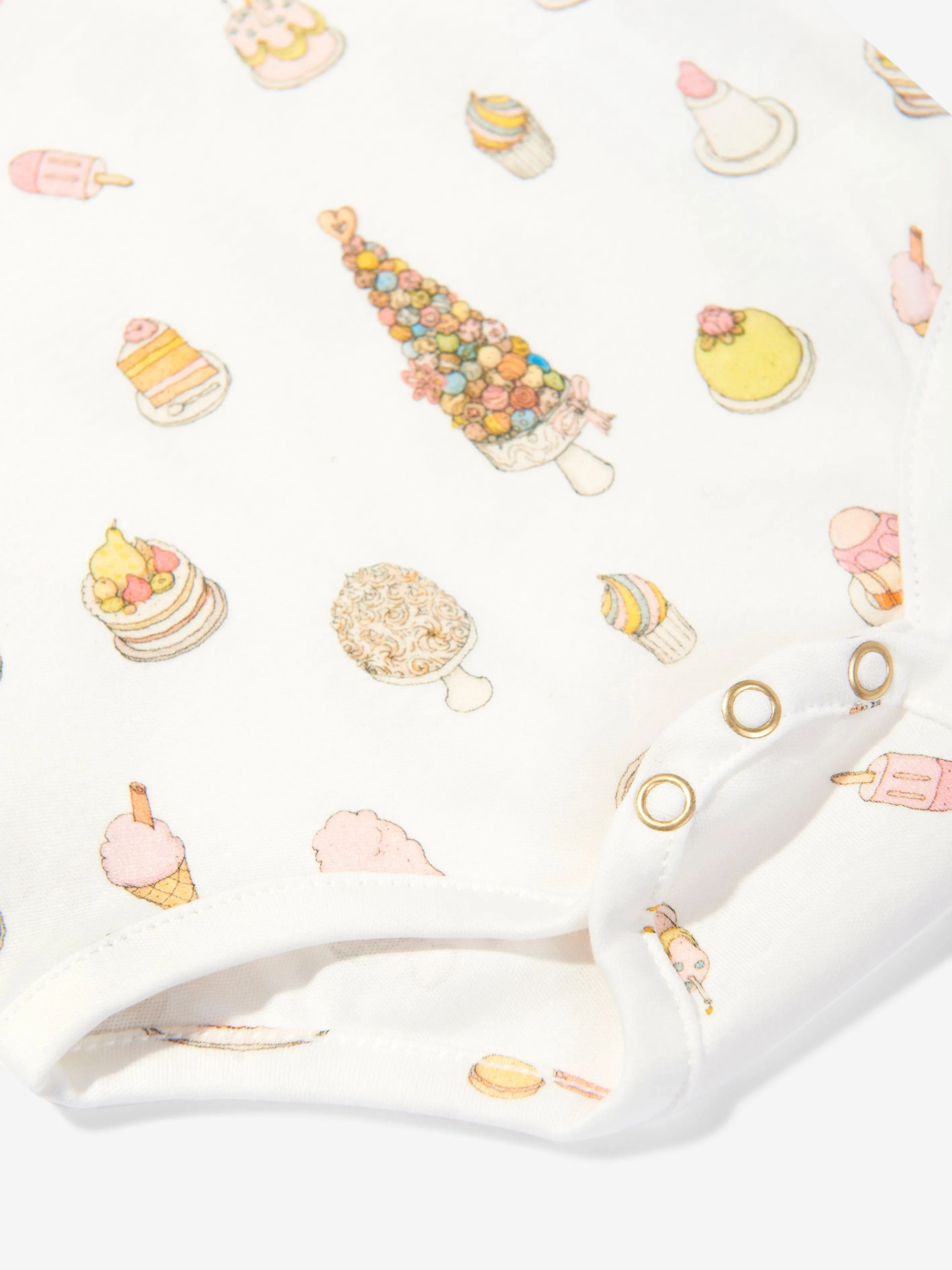 Atelier Choux Baby Classic Bodysuit in Weiß