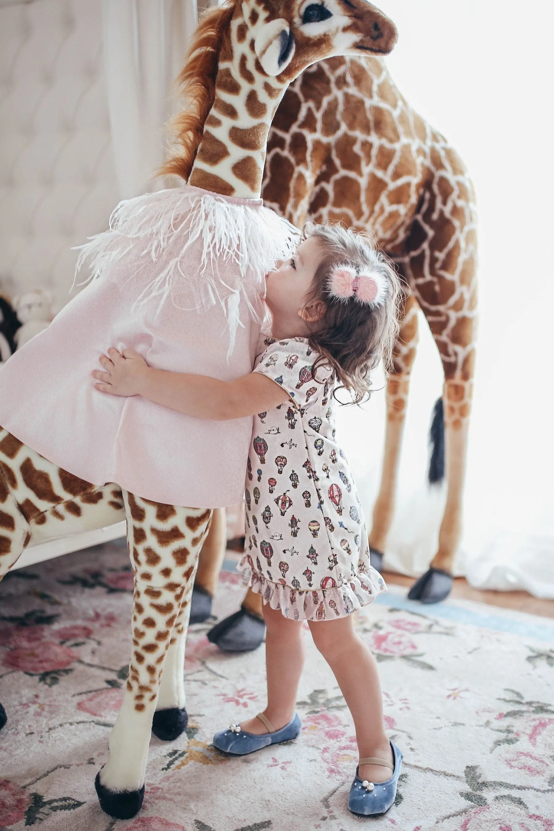 Atelier Choux Baby Girls Samt Partykleid