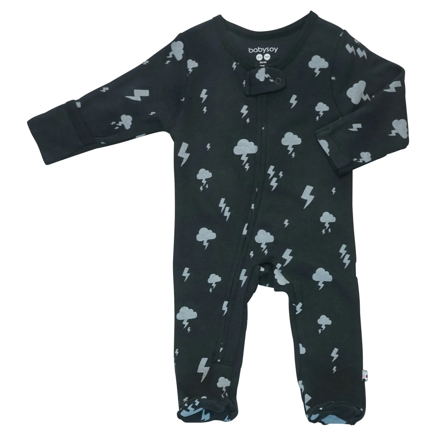 Baby & Neugeborene Muster Reißverschluss-Strampler