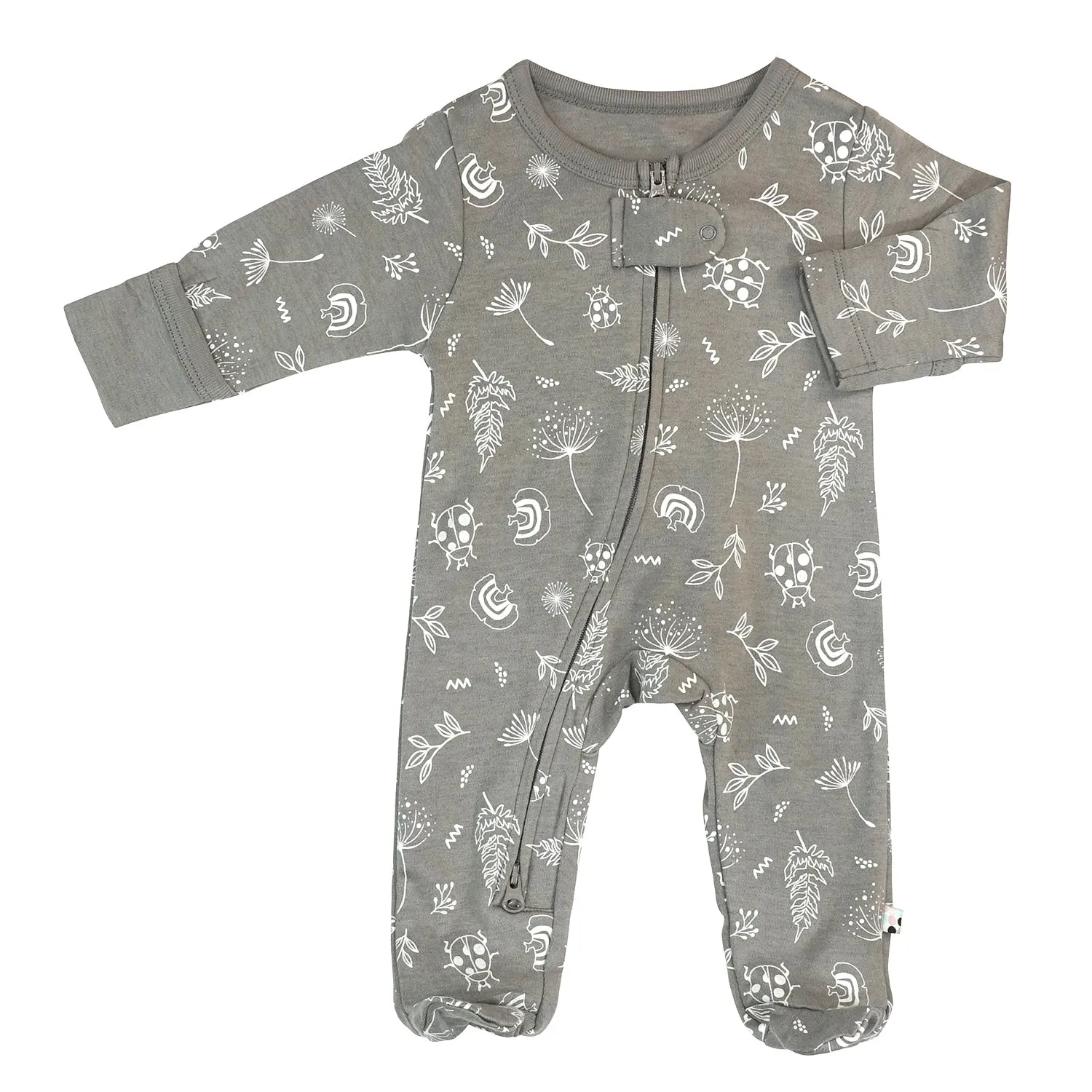 Baby & Neugeborene Muster Reißverschluss-Strampler