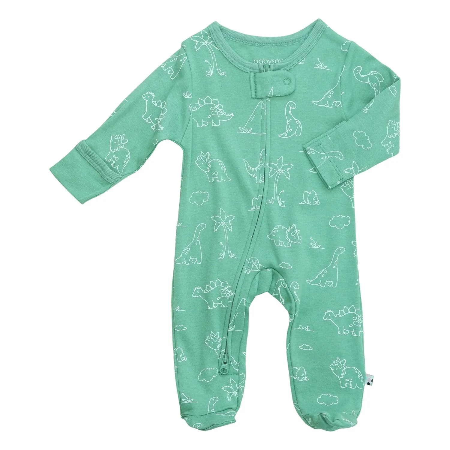 Baby & Neugeborene Muster Reißverschluss-Strampler
