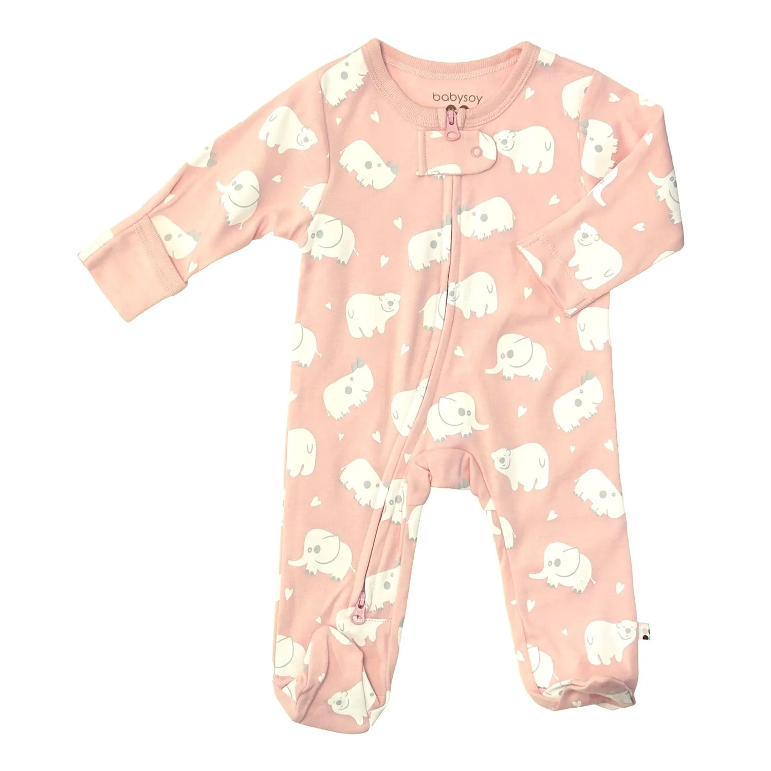 Baby & Neugeborene Muster Reißverschluss-Strampler