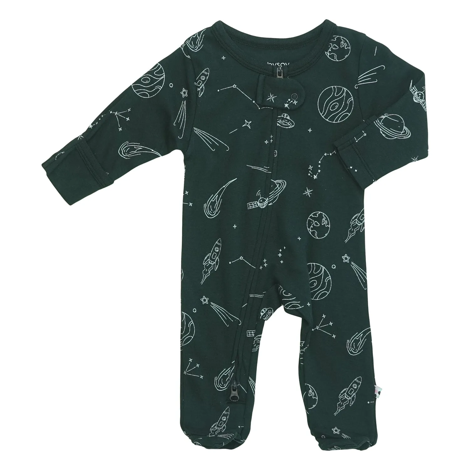 Baby & Neugeborene Muster Reißverschluss-Strampler
