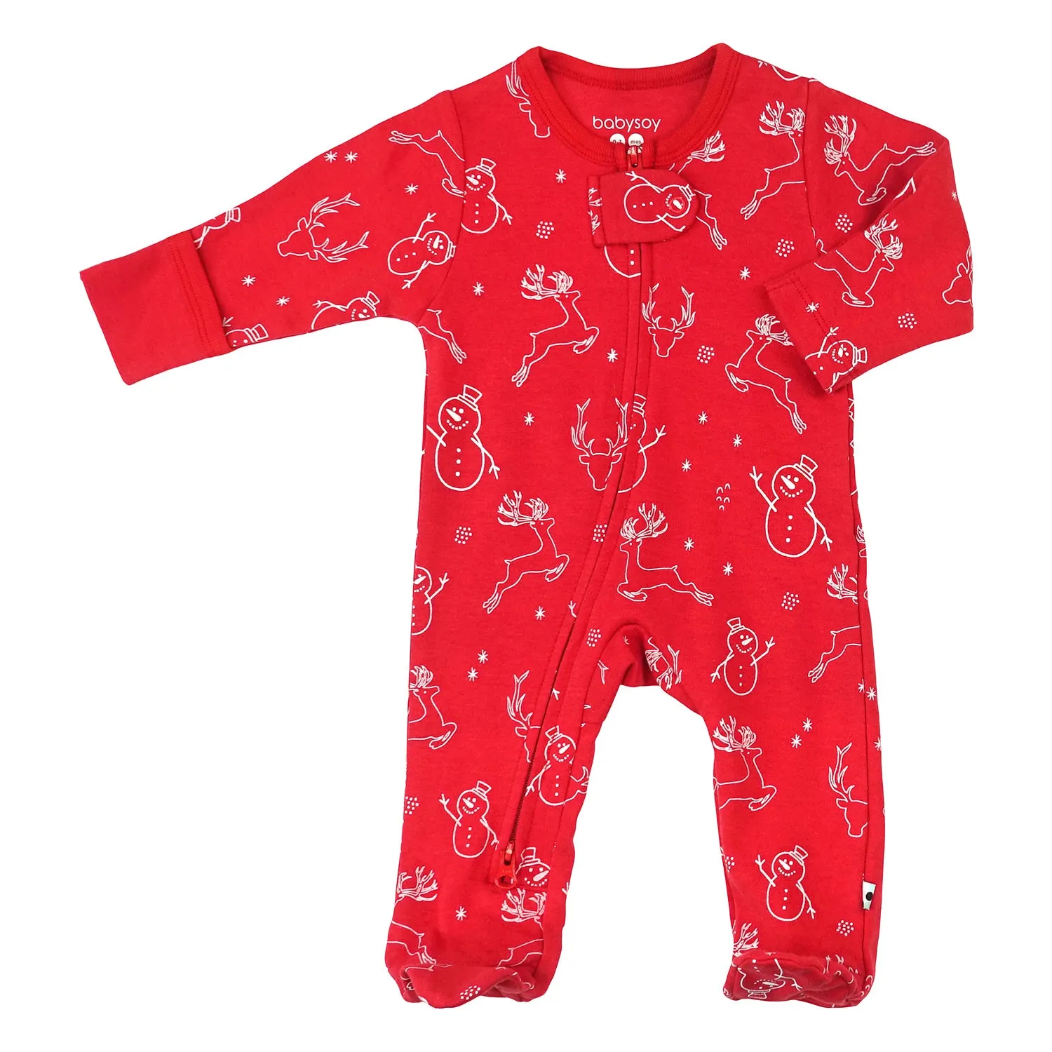 Baby & Neugeborene Muster Reißverschluss-Strampler