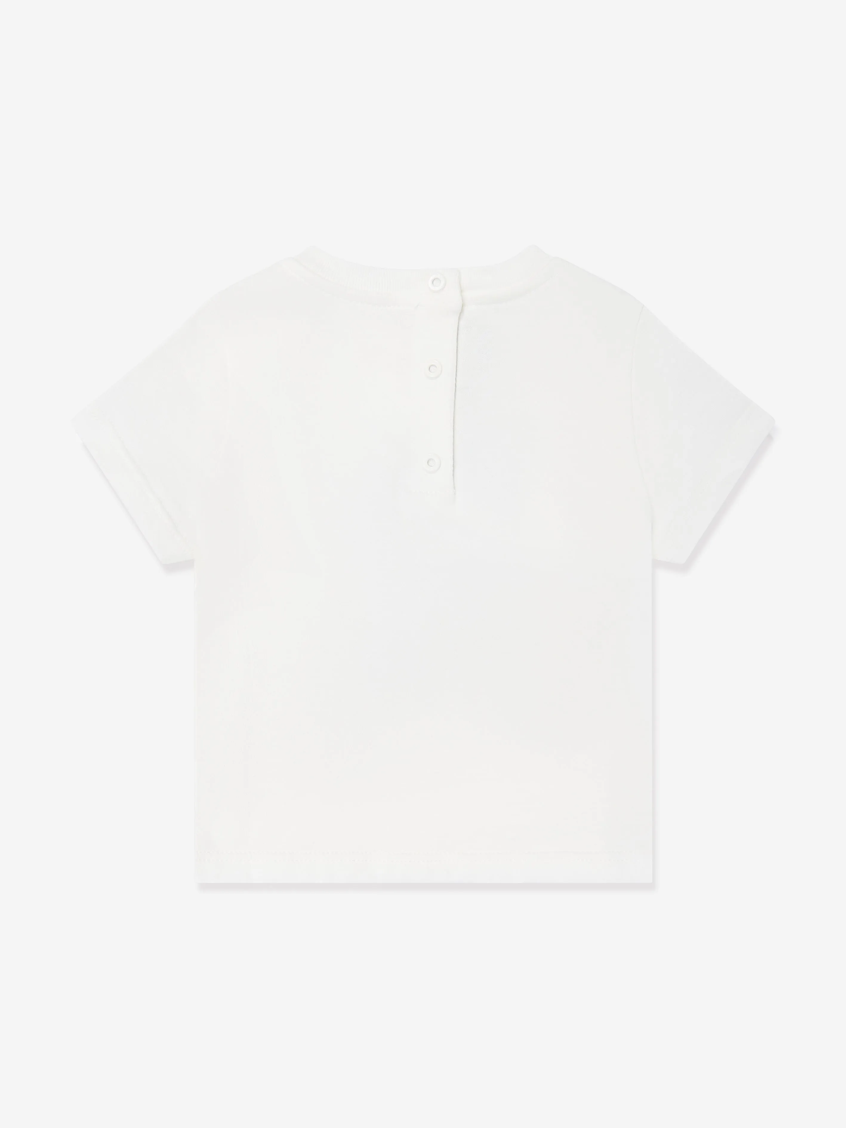 Baby-Tier-Logo T-Shirt in Weiß