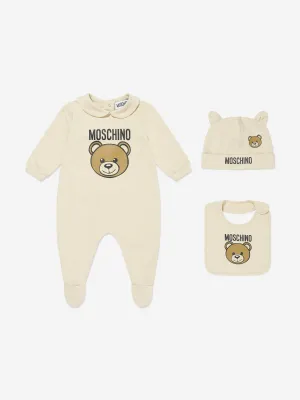 Baby Bär Logo Babygrow-Set in Beige