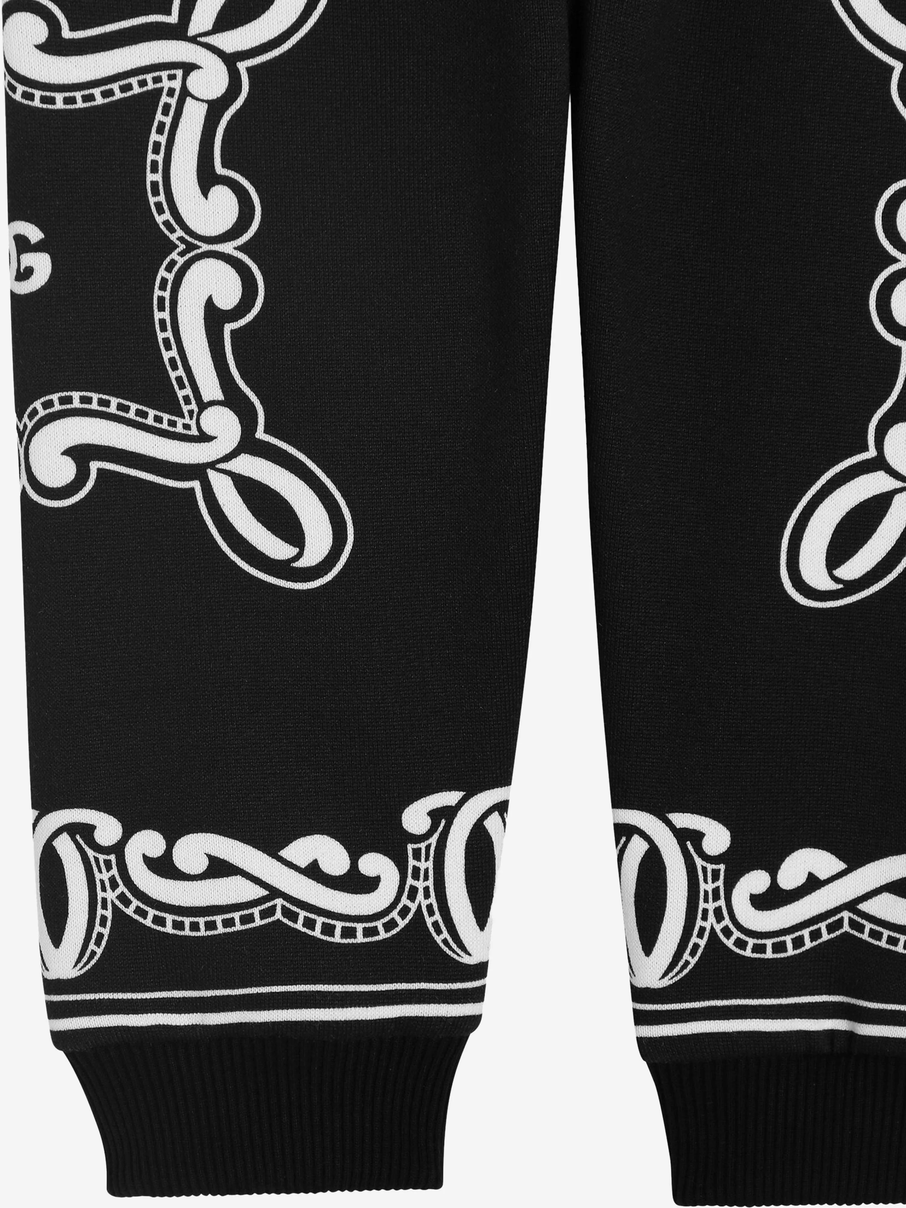 Baby Boys Jogger mit Bandana-Print in Schwarz