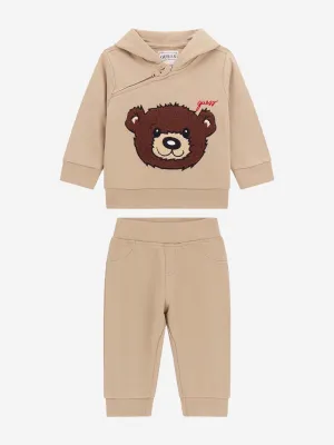 Baby Boys Bären-Tracksuit in Beige