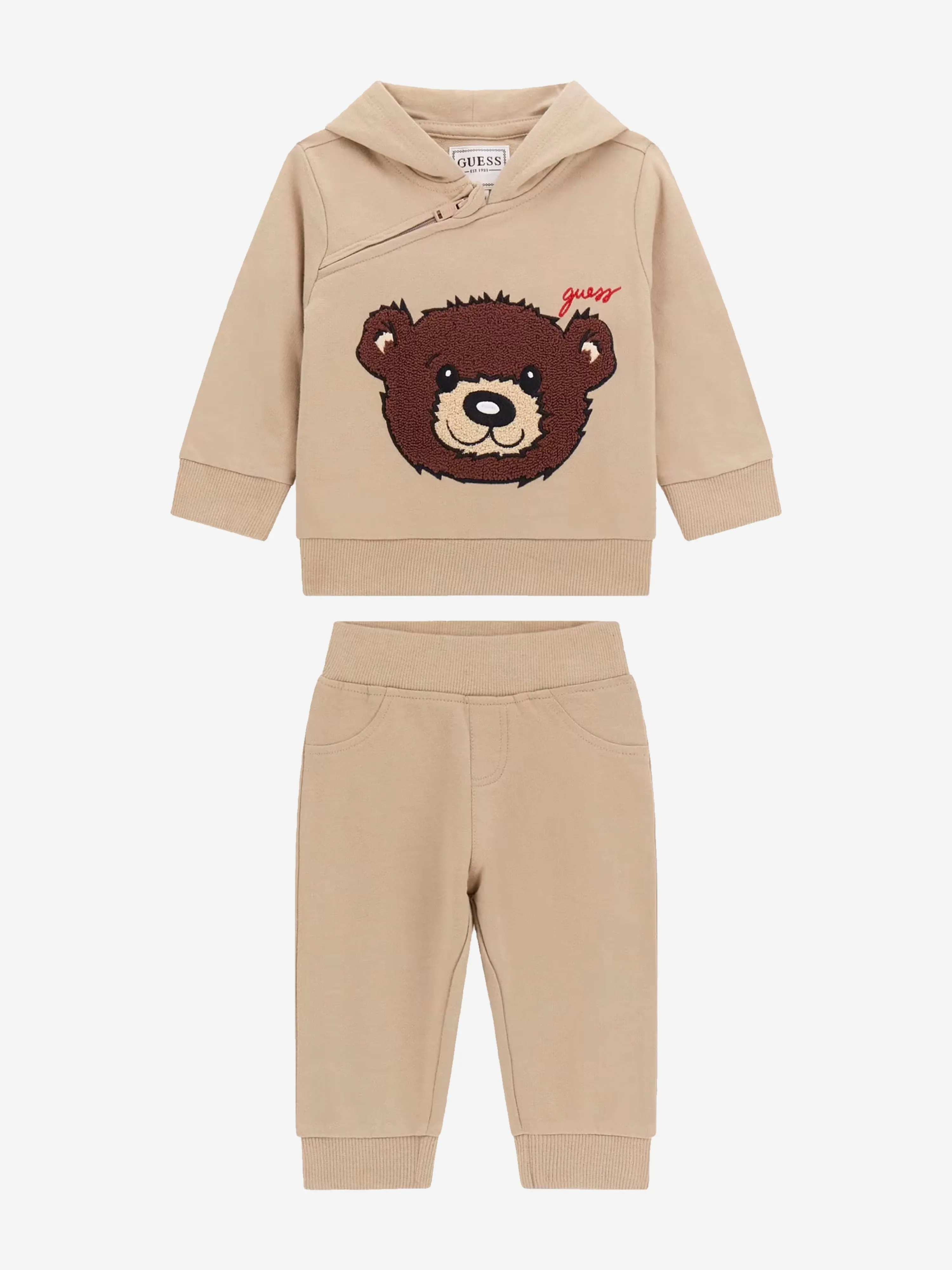 Baby Boys Bären-Tracksuit in Beige