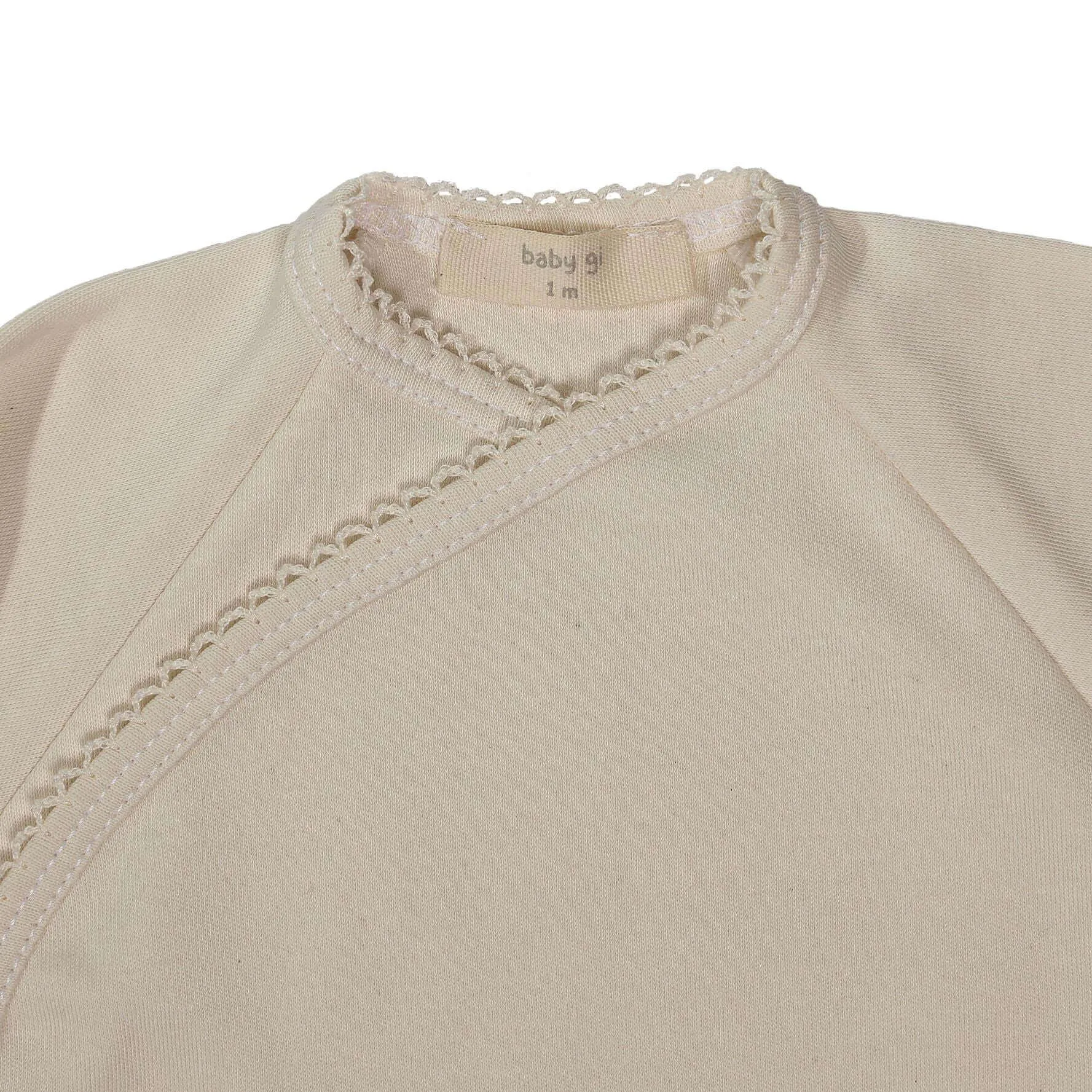 Beige Bio-Body mit Hose für Babyjungen