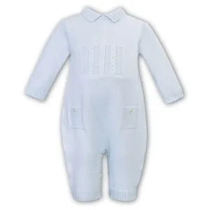 Baby Boys Blauer Strick-Babybody