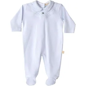 Baby Boys Blauer Baumwoll-Babybody