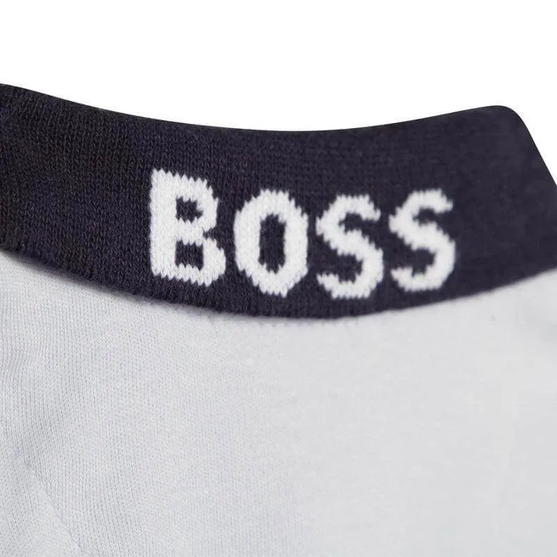 Baby Boys Blauer Baumwoll-Babybody