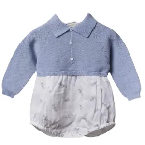 Blaue Strick-Shorts für Babyjungen