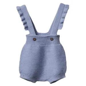 Blaue Strick-Shorts für Babyjungen