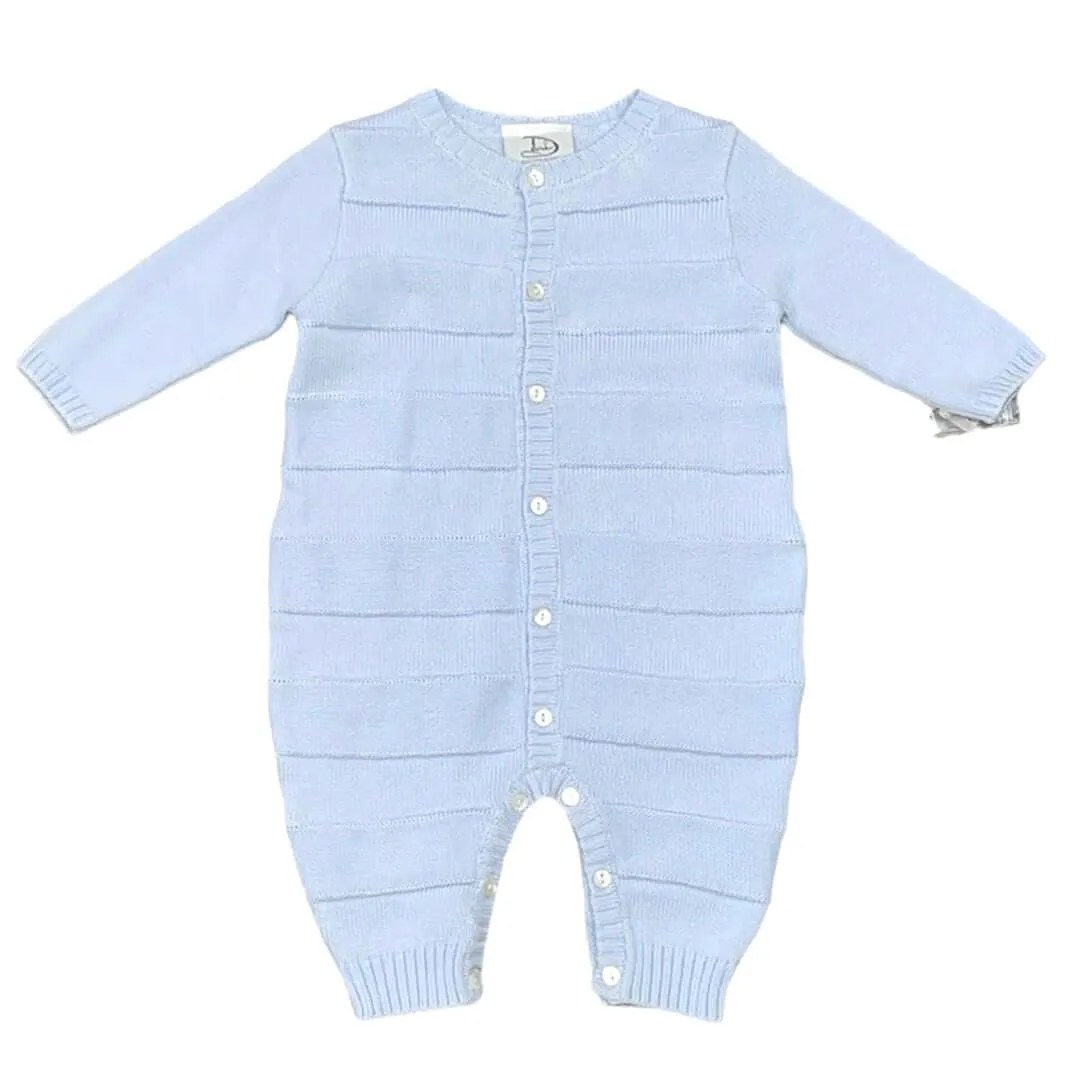 Blaues Strick-Overall für Babyjungen