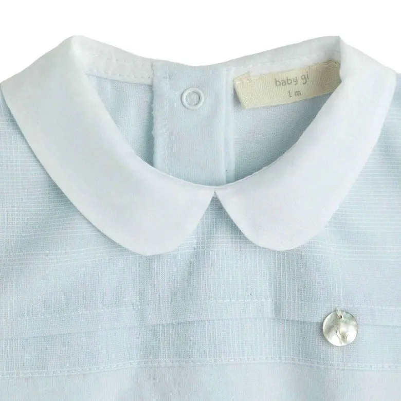 Blaue Strampler für Babyjungen