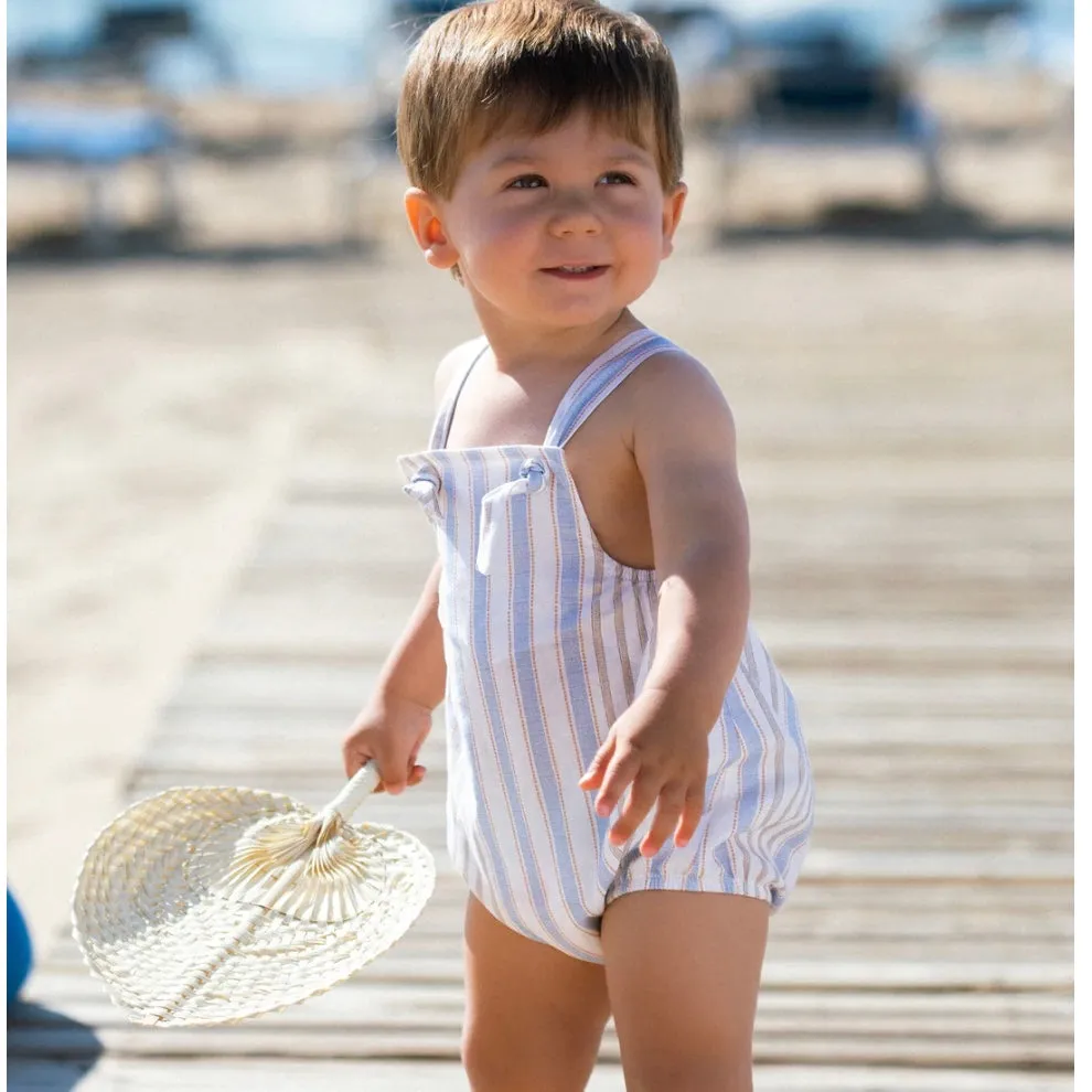 Baby Boys Blau Gestreifter Strampler Set