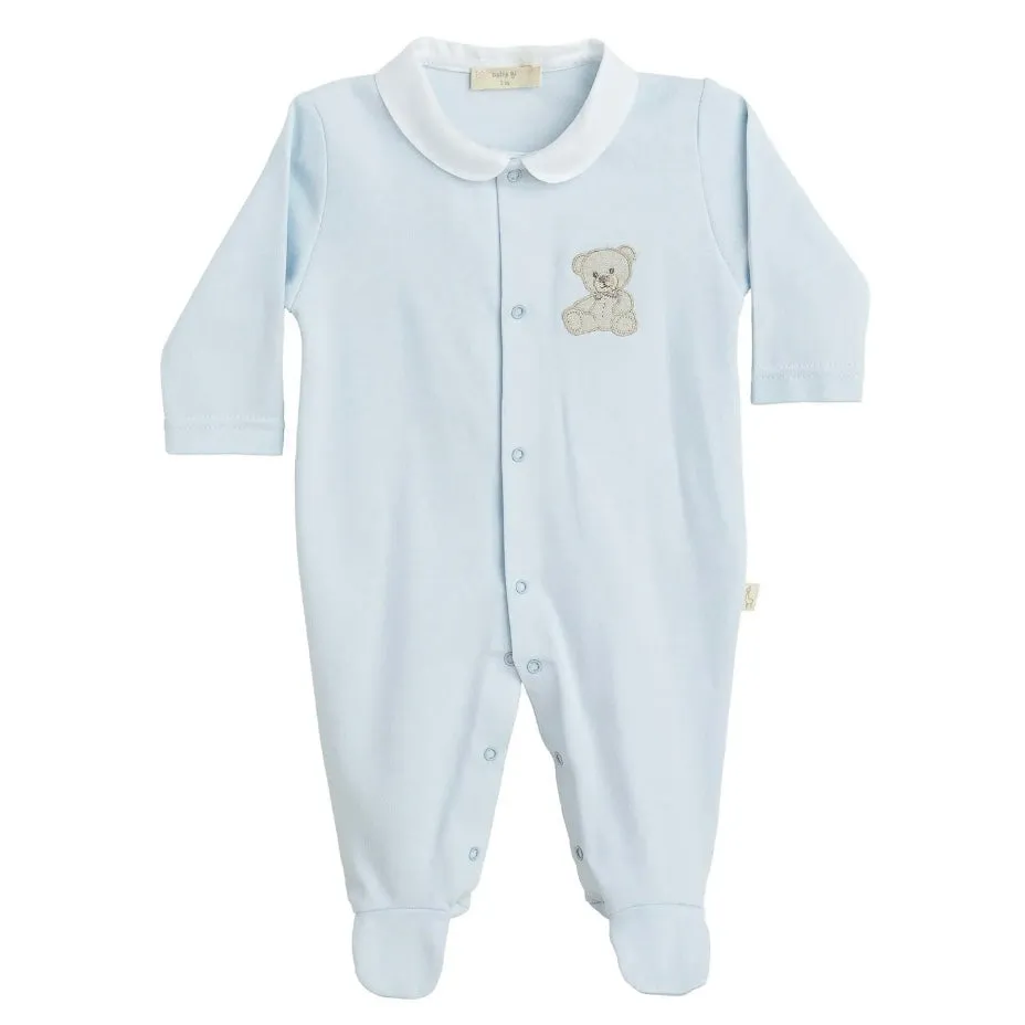 Baby Boys Blauer Teddy-Babybody