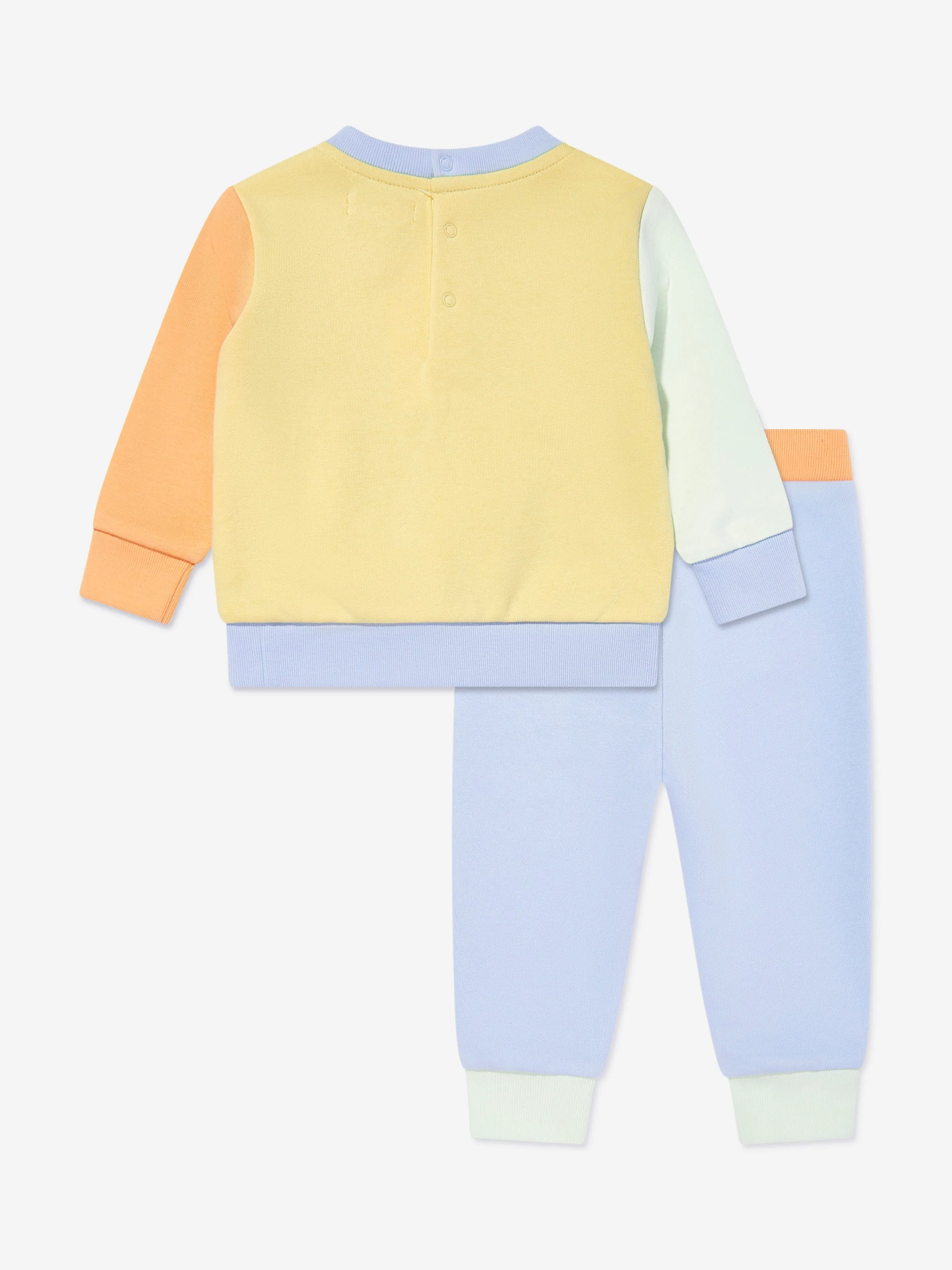 Baby Boys Colourblock Tracksuit in Blau
