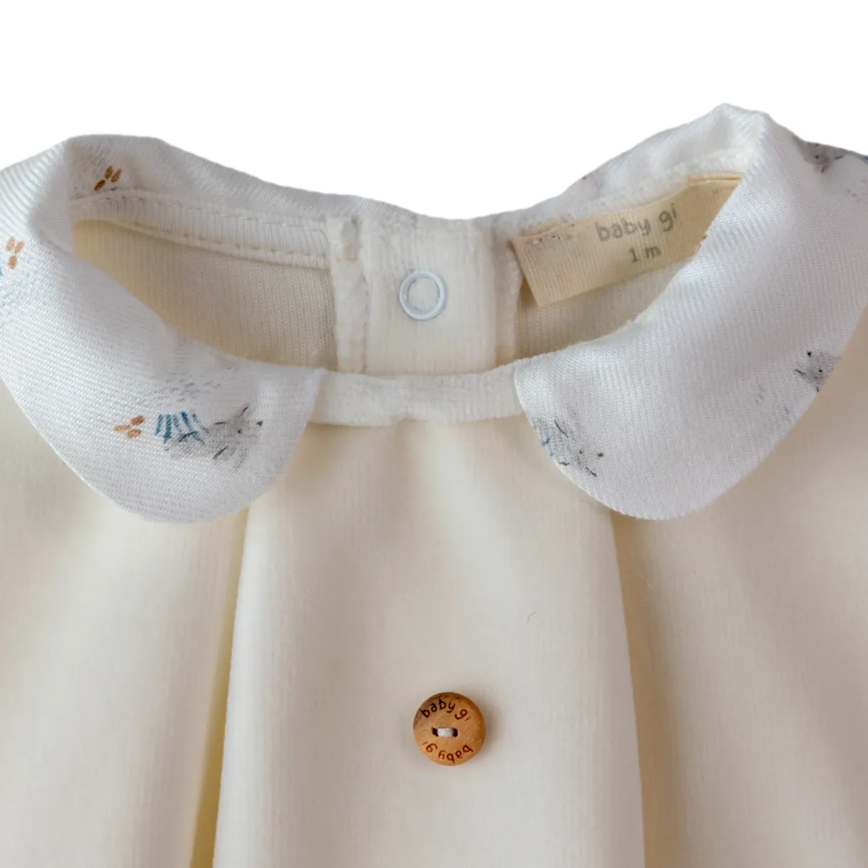 Baby Boys Creme-Kaninchen-Velours-Set