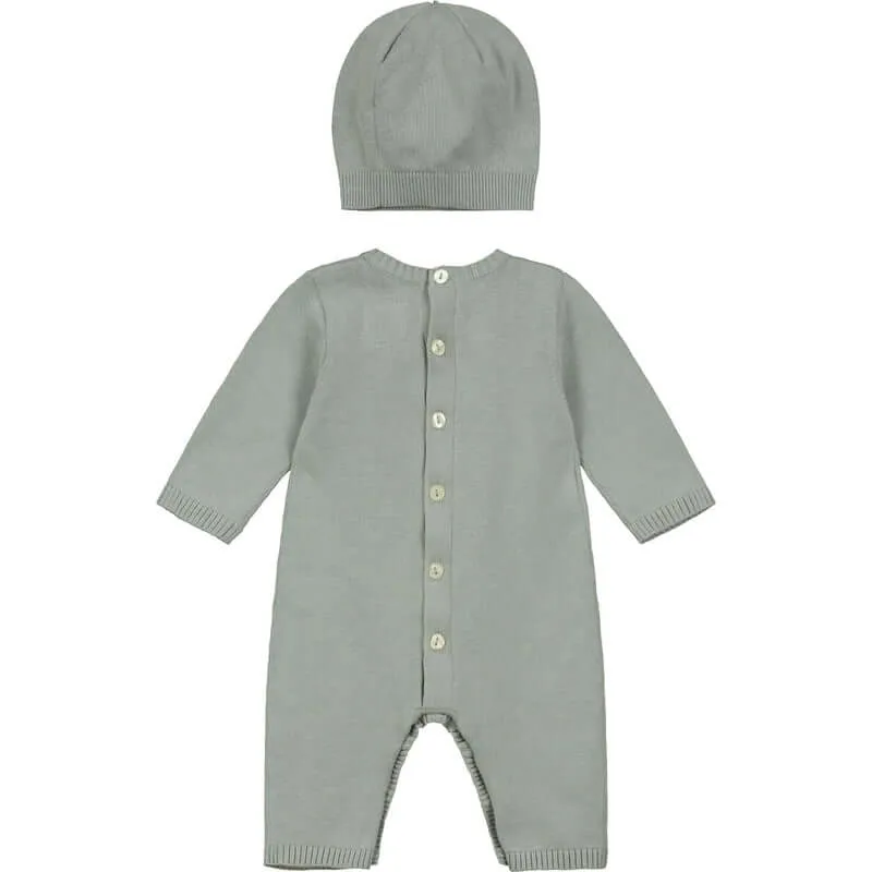 Baby Boys Easton Grau Strick-Set