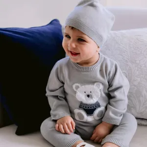 Baby Boys Easton Grau Strick-Set