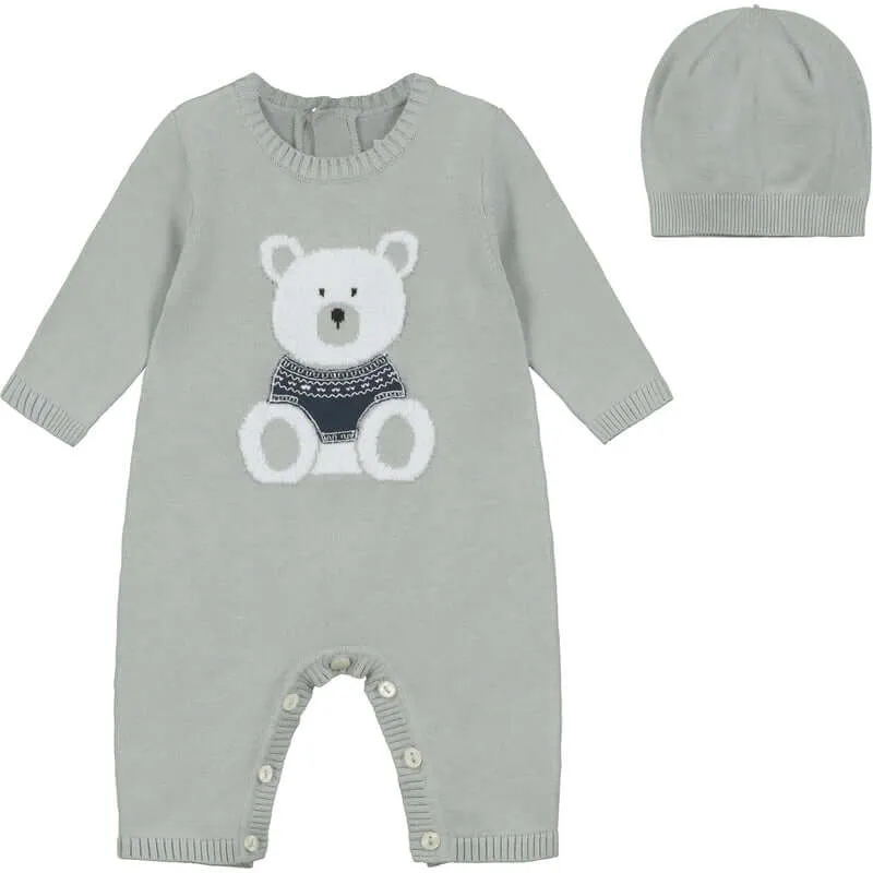 Baby Boys Easton Grau Strick-Set