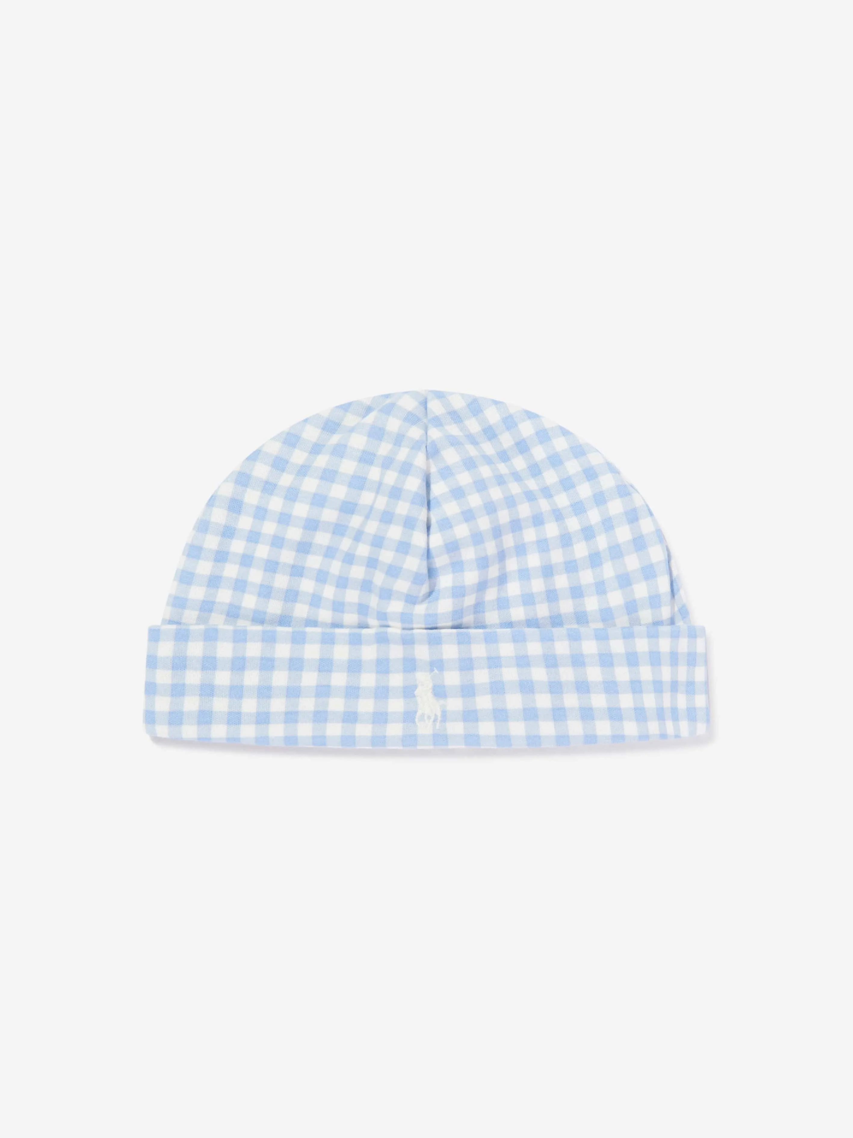 Baby Boys Gingham Babygrow-Set in Blau