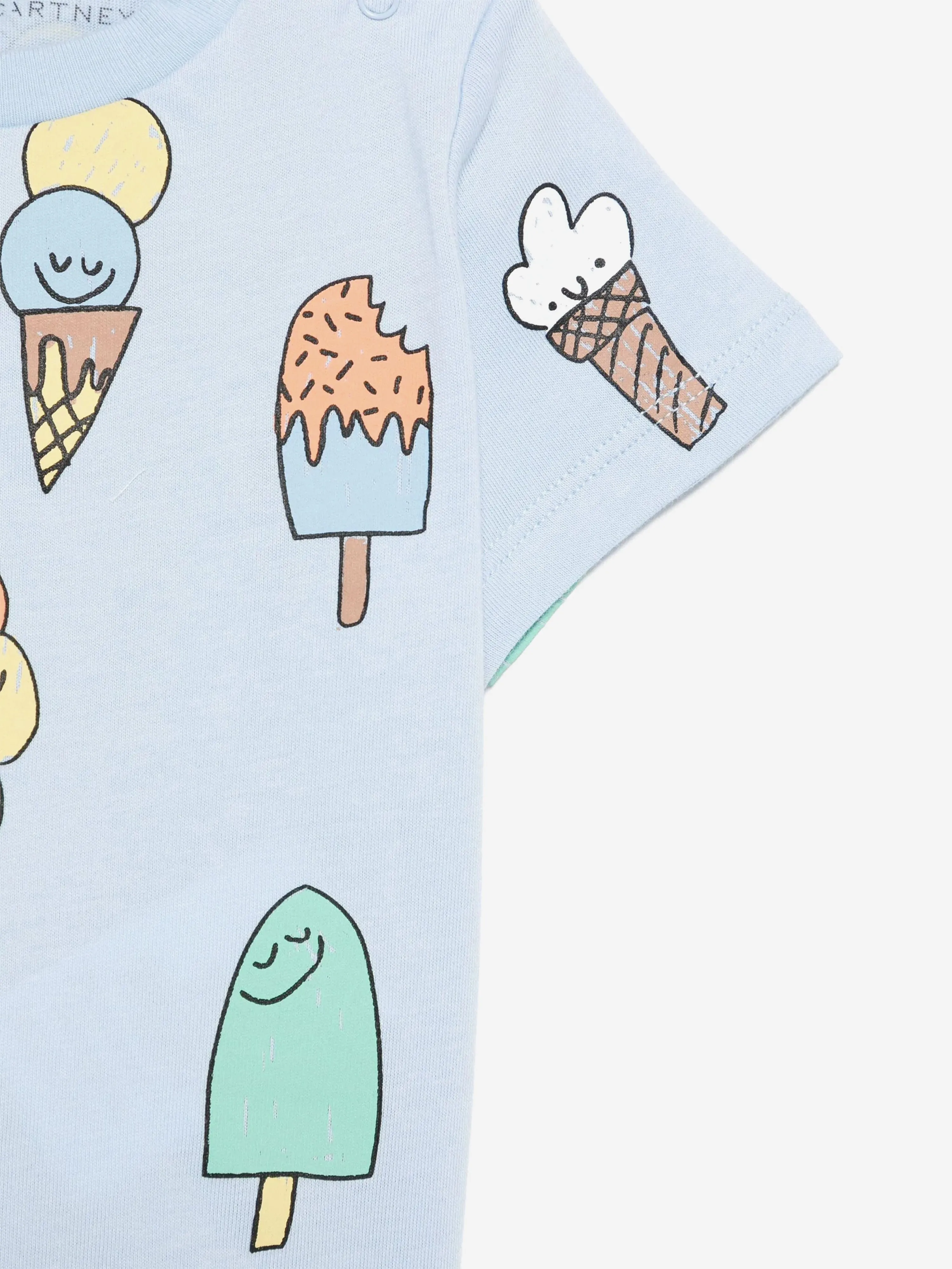 Blaues Eiscreme-T-Shirt für Babyjungen