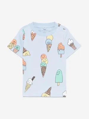 Blaues Eiscreme-T-Shirt für Babyjungen