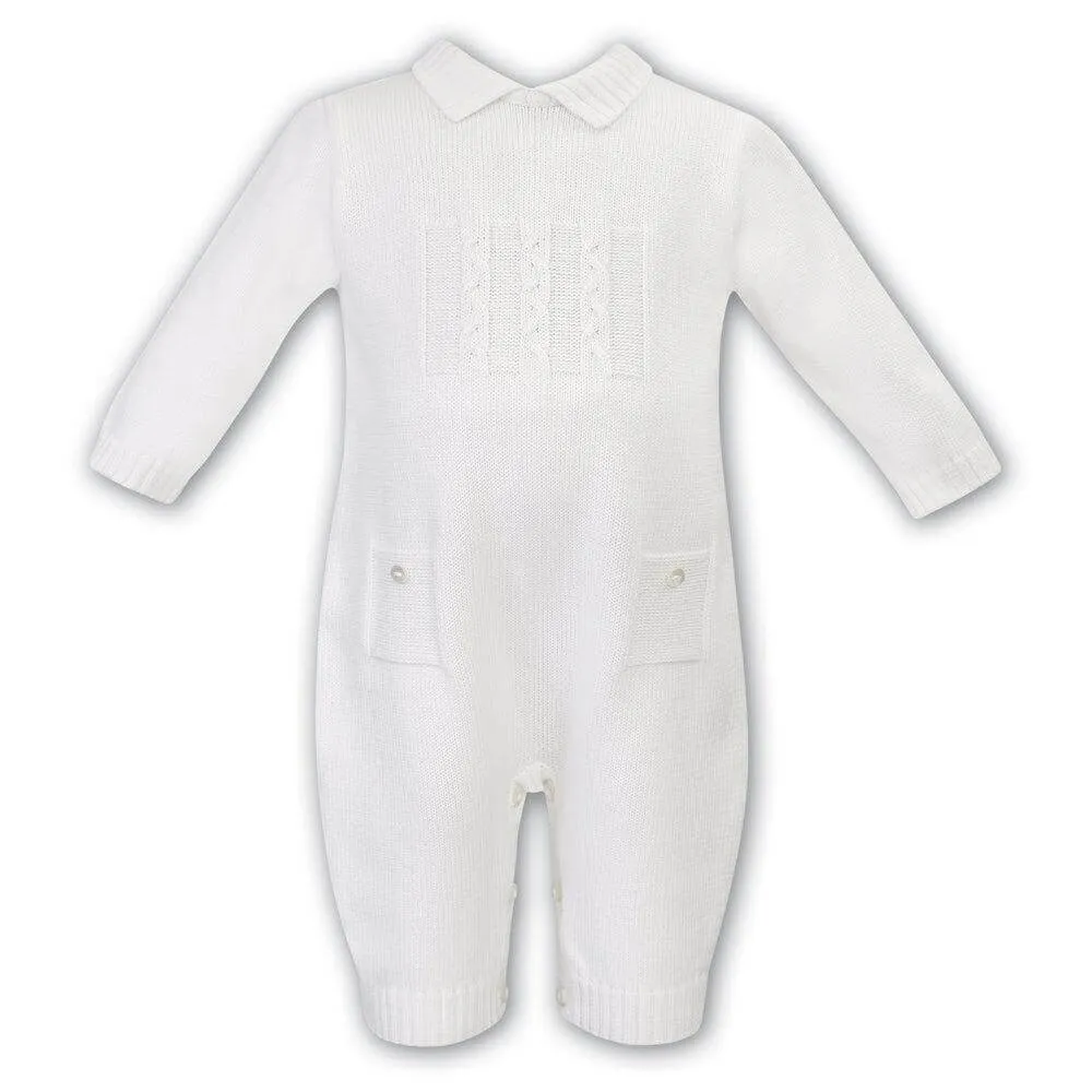 Baby Boys Elfenbein Kabelstrick Shortie