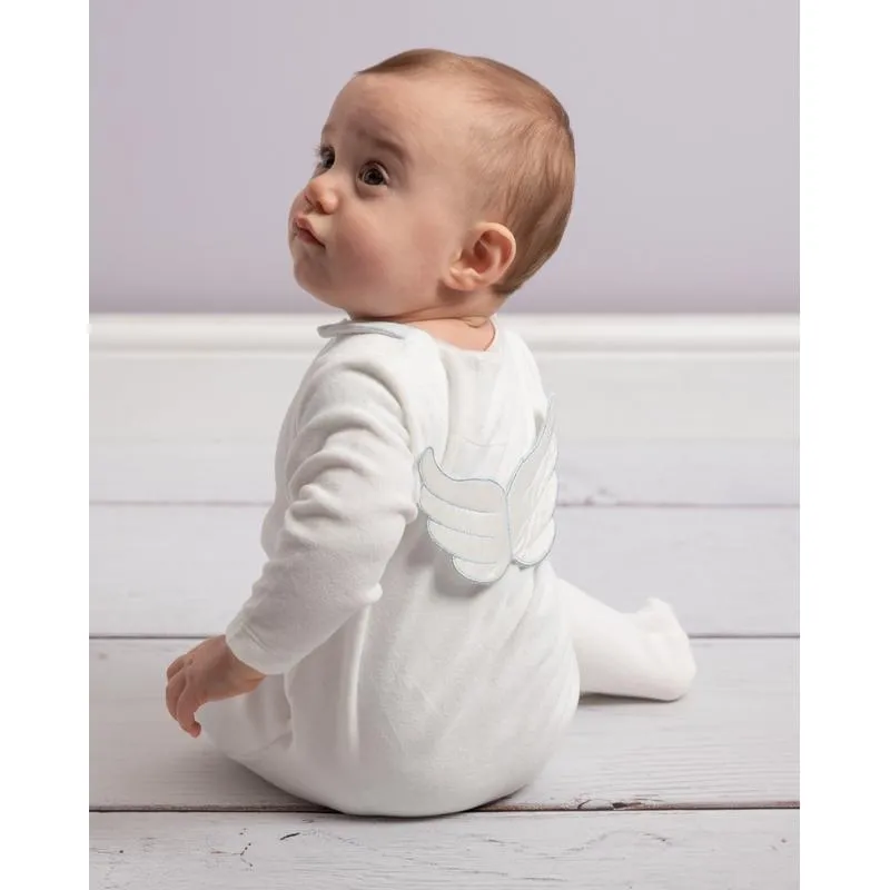 Baby Boys Elfenbein-Flügel Babybody