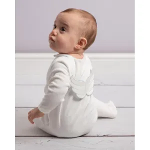 Baby Boys Elfenbein-Flügel Babybody