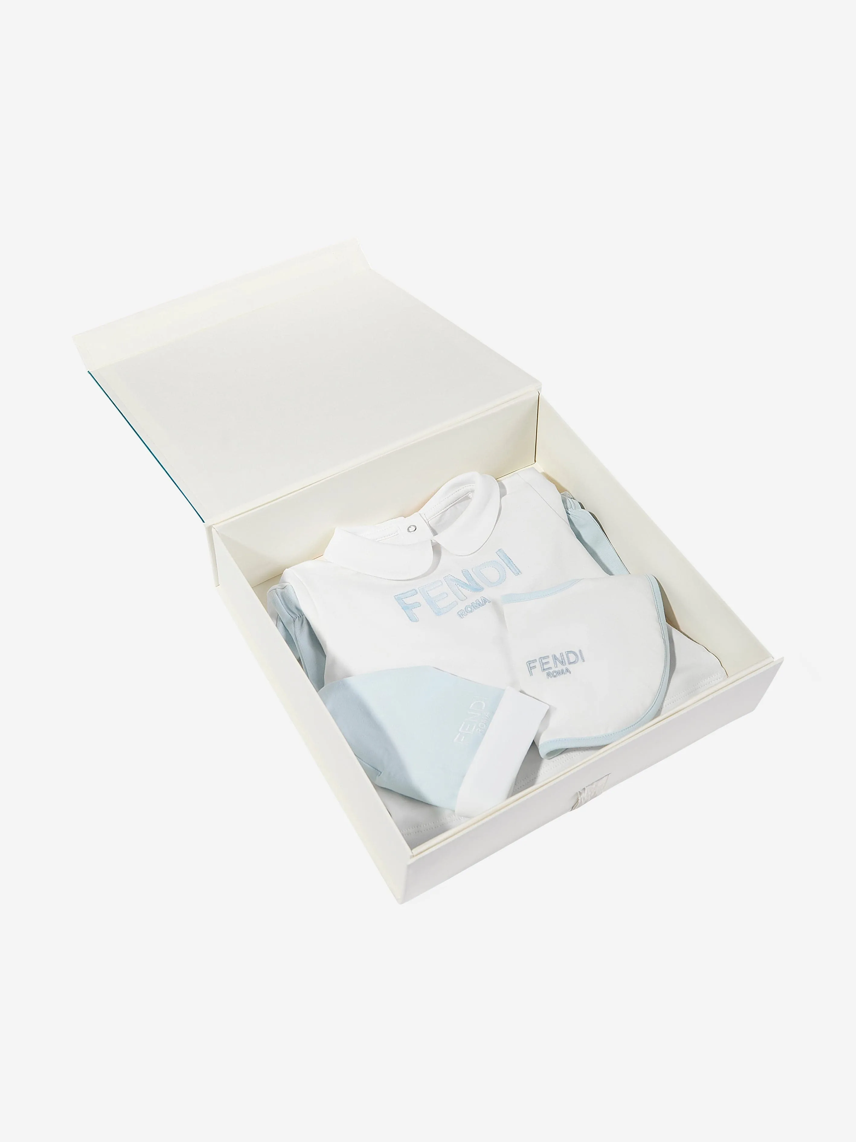 Baby Boys Logo Strampler-Set in Blau