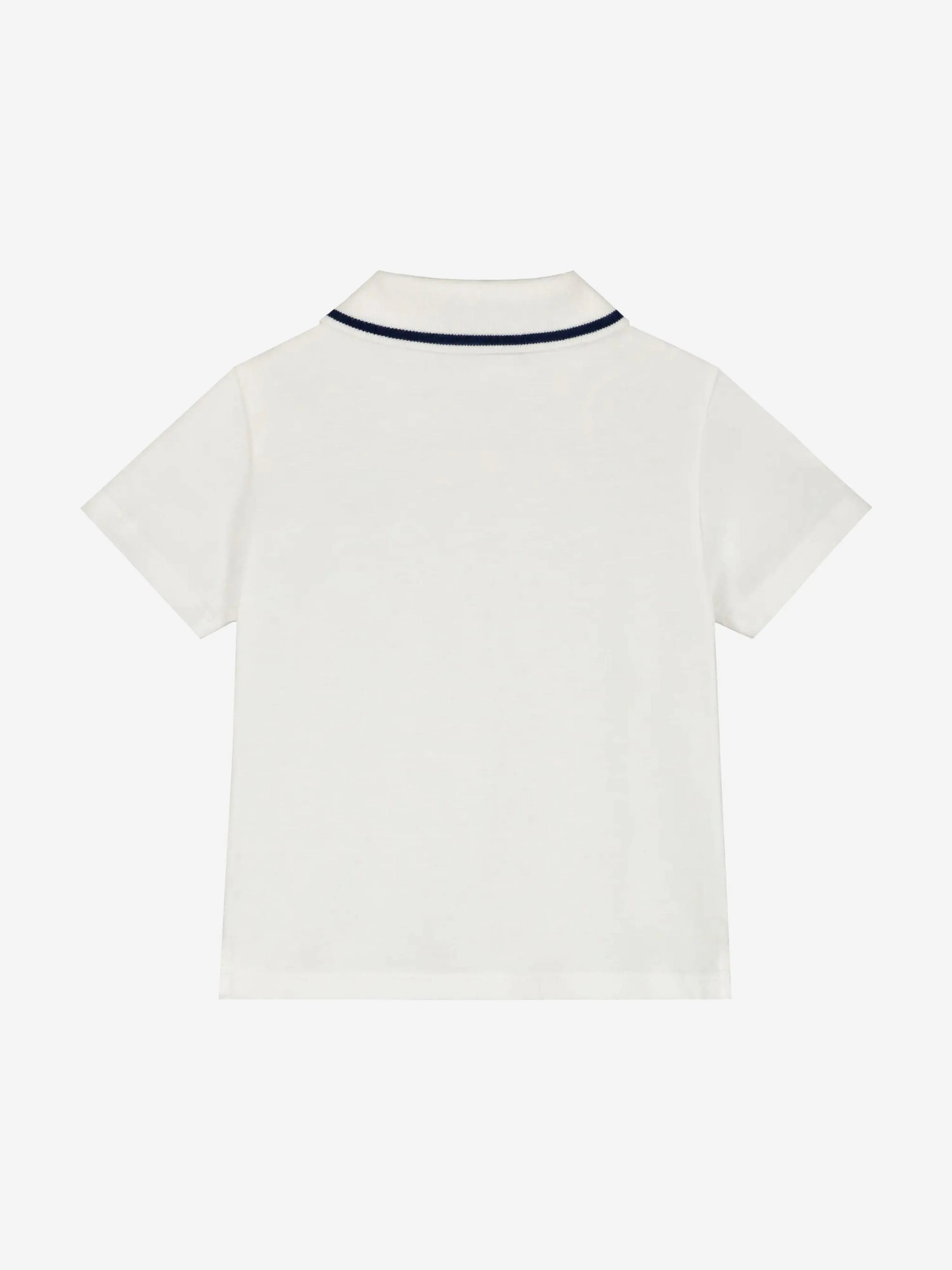 Logo Polohemd für Babyjungen in Weiß