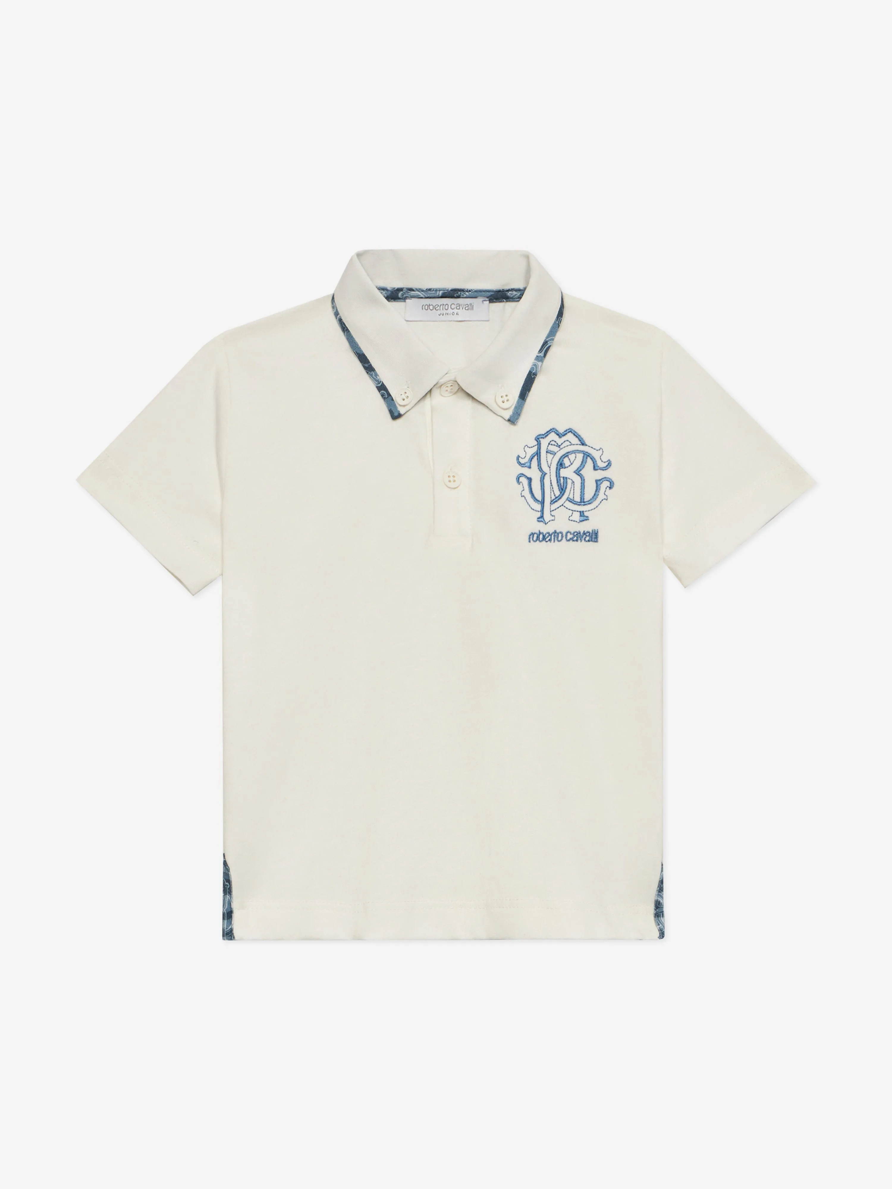 Logo Polohemd für Babyjungen in Weiß