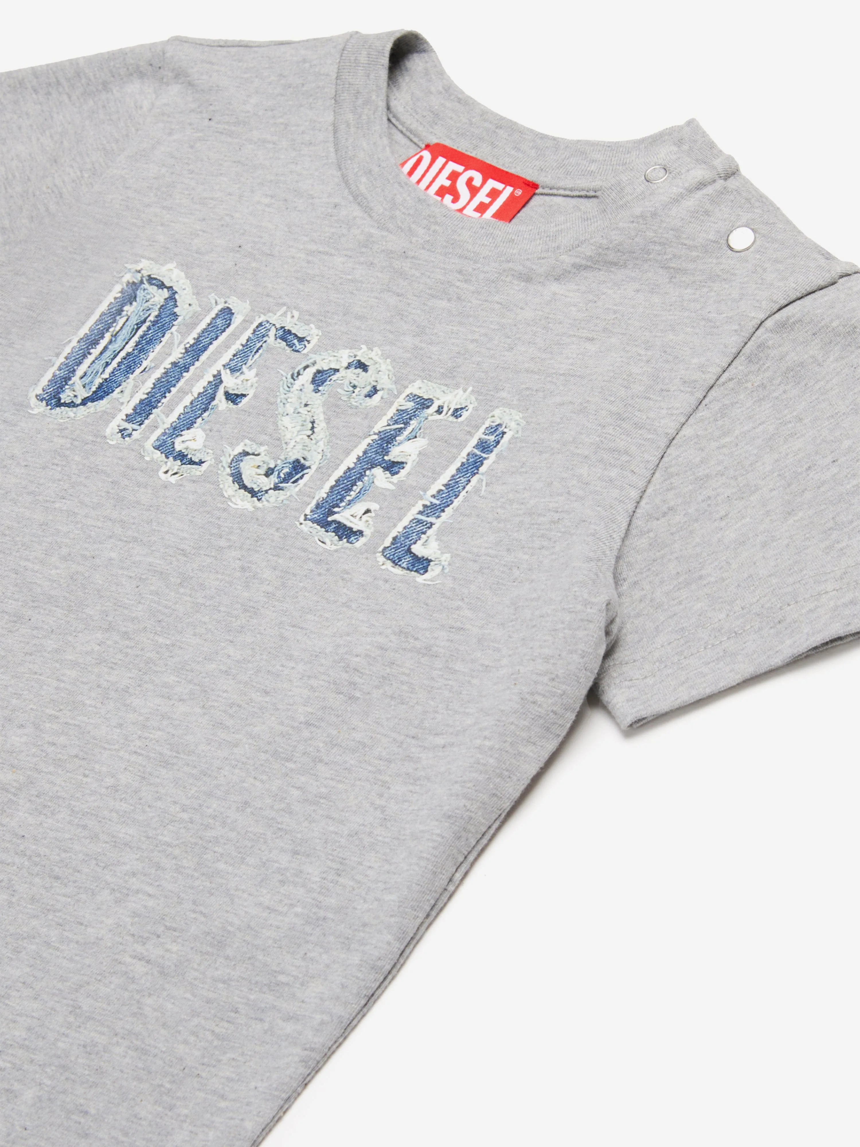 Logo T-Shirt für Jungen in Grau