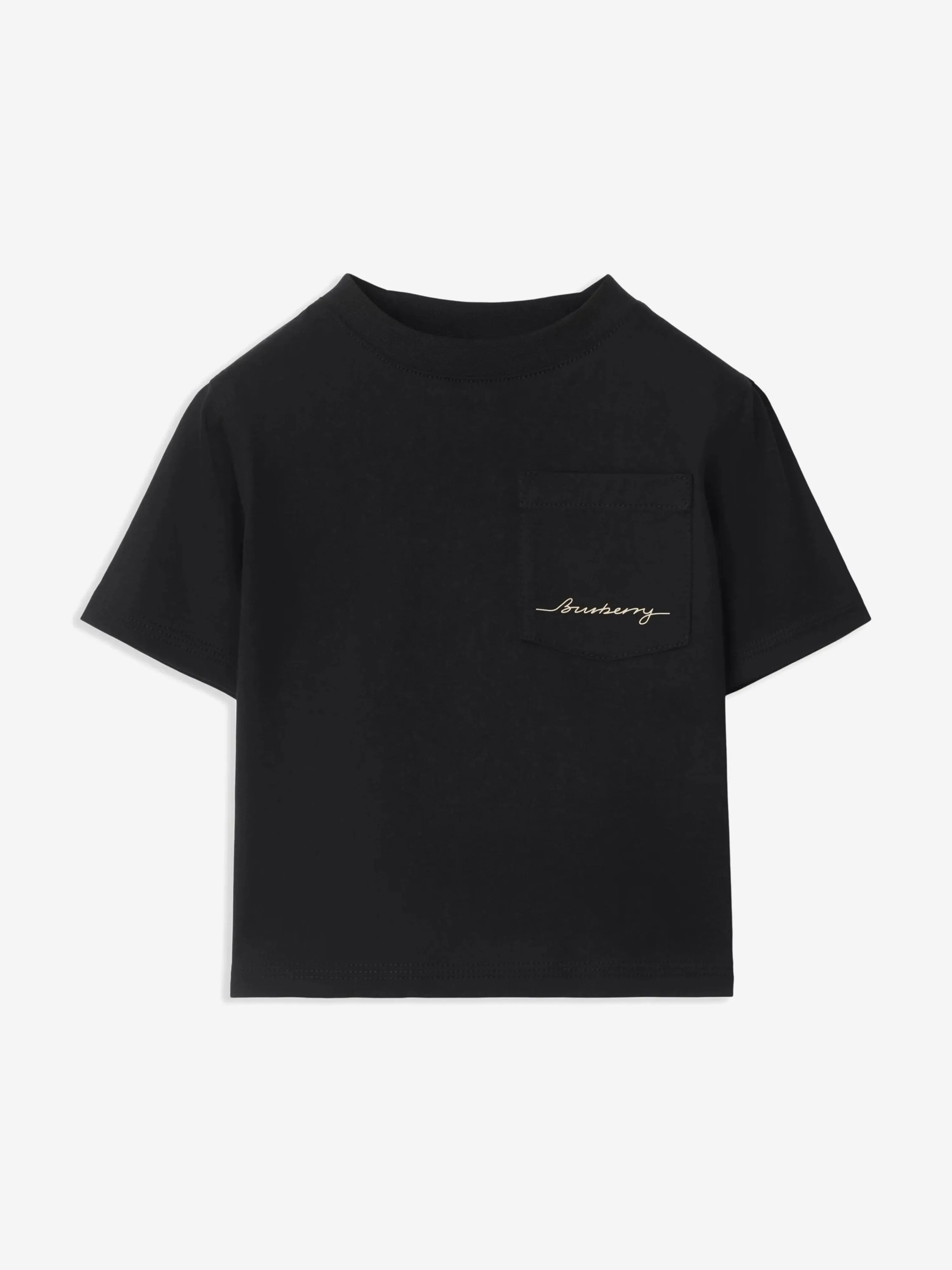 Mini-Zedern-T-Shirt für Jungen in Schwarz