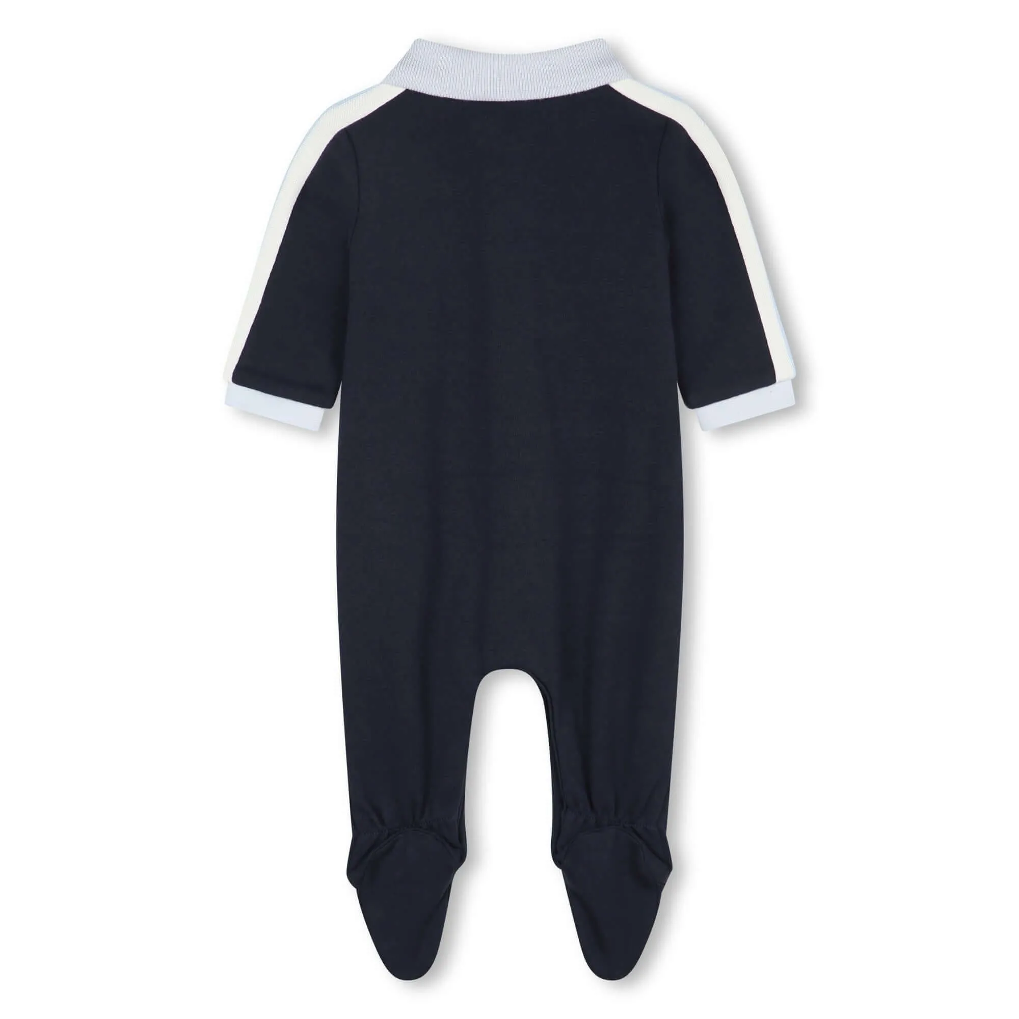 Baby Boys Navy Logo Baumwoll-Babybody