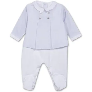 Baby Boys Hellblau & Weiß Babybody